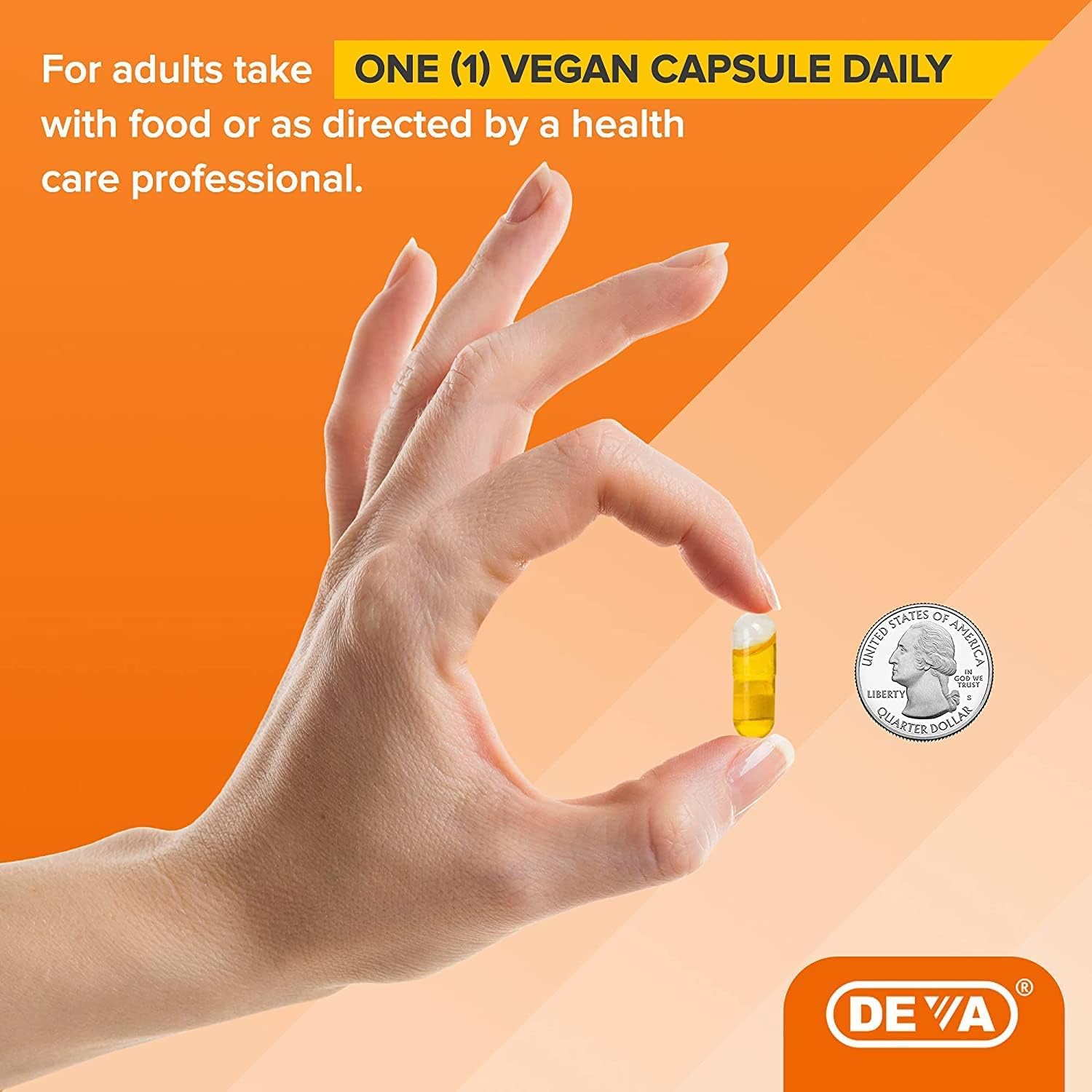 90 Count Deva Vegan Vitamins Flaxseed Oil Supplement