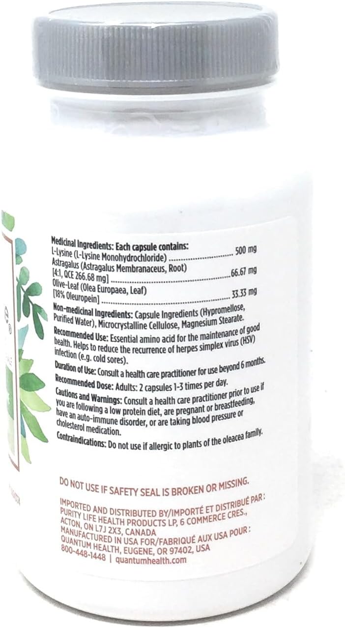 90 Vegetarian Capsules Quantum Health Super Immune+ Power Formula Supplement