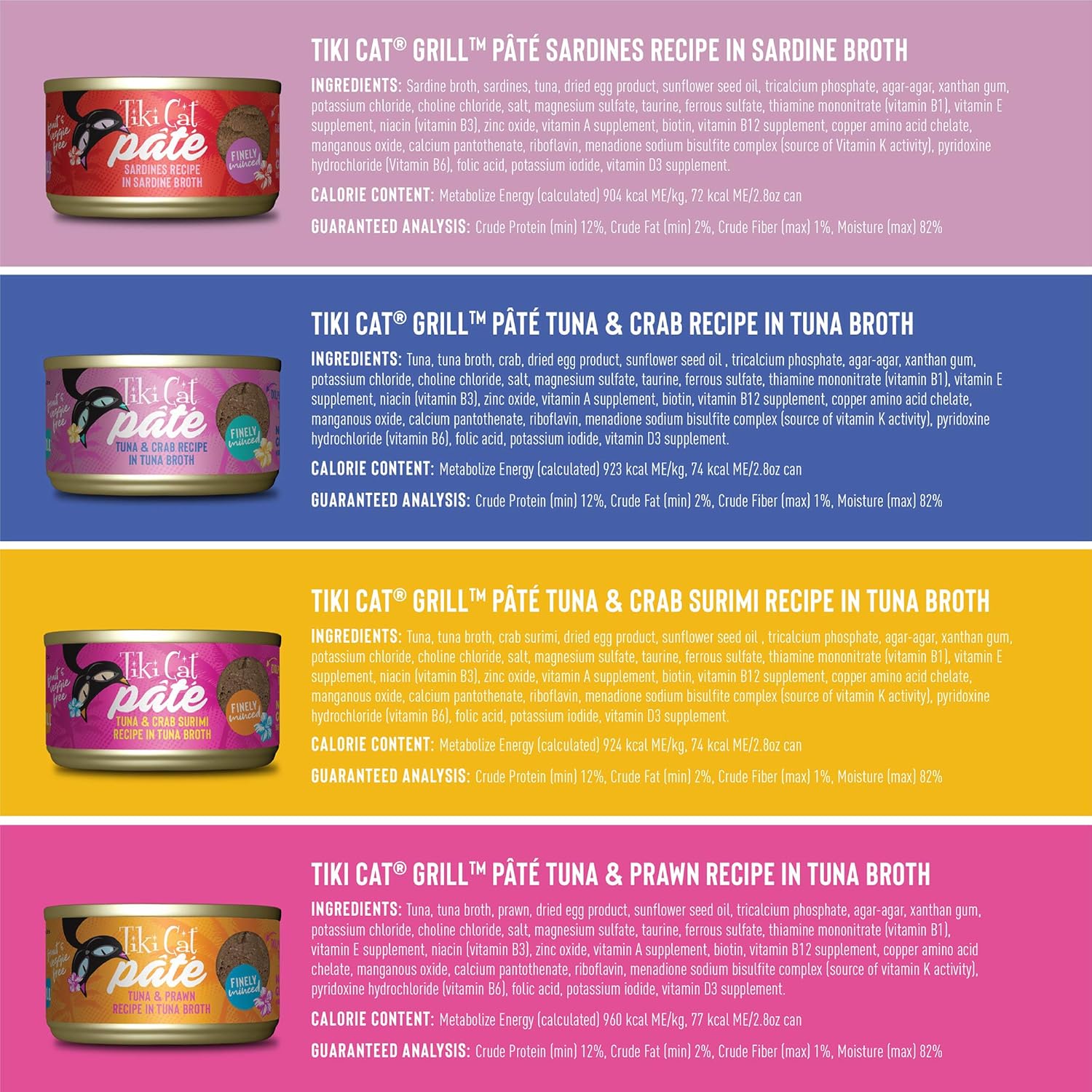 tiki-pets-grill-pt-cat-food-variety-pack---real-flaked-fish---high-protein-high-moisture---12-pack-of-28-oz-cans-2