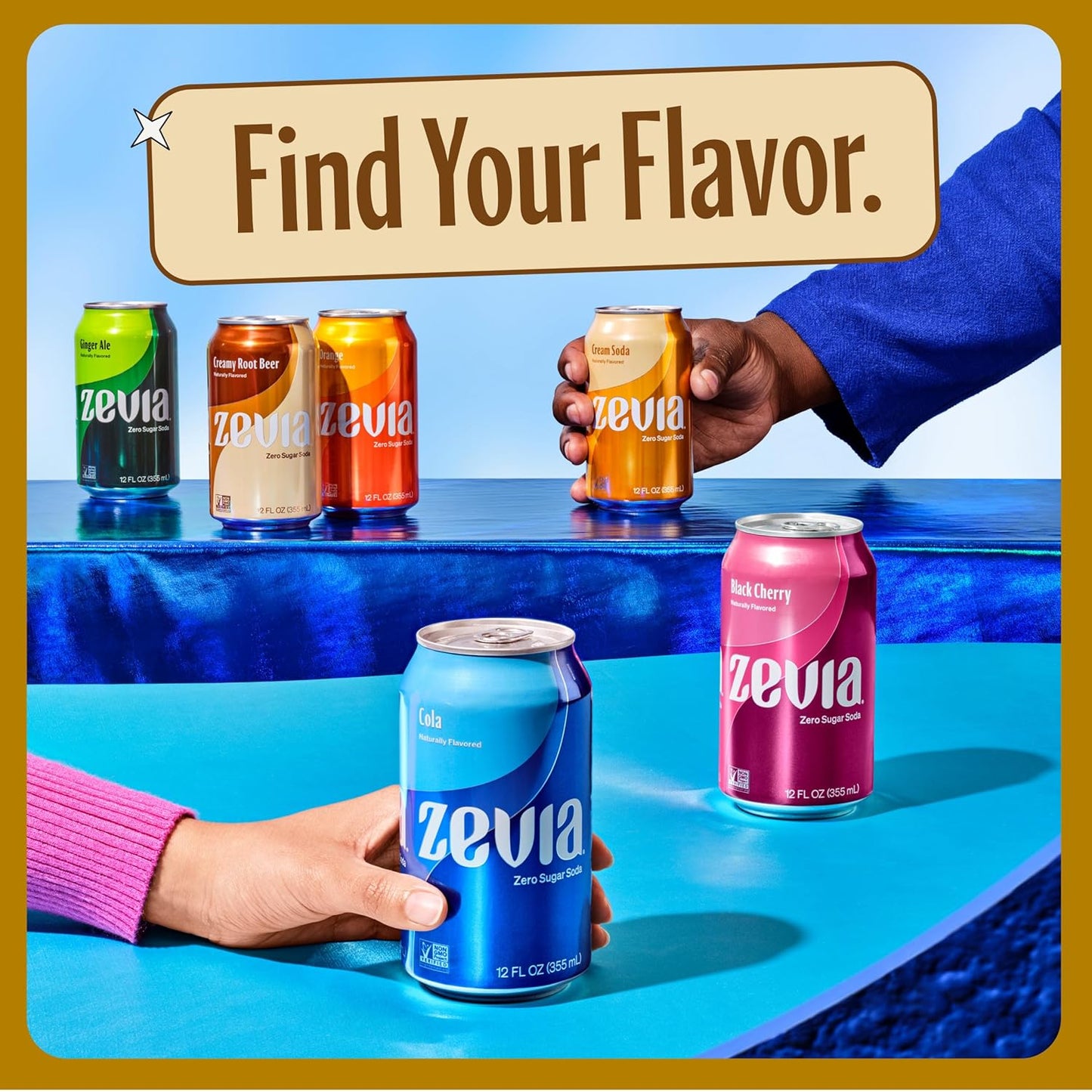 zevia-creamy-root-beer-zero-sugar-soda-12-oz-cans-8-pack---naturally-sweetened-zero-calorie-non-gmo---gluten-free-vegan---zevia-soda-4