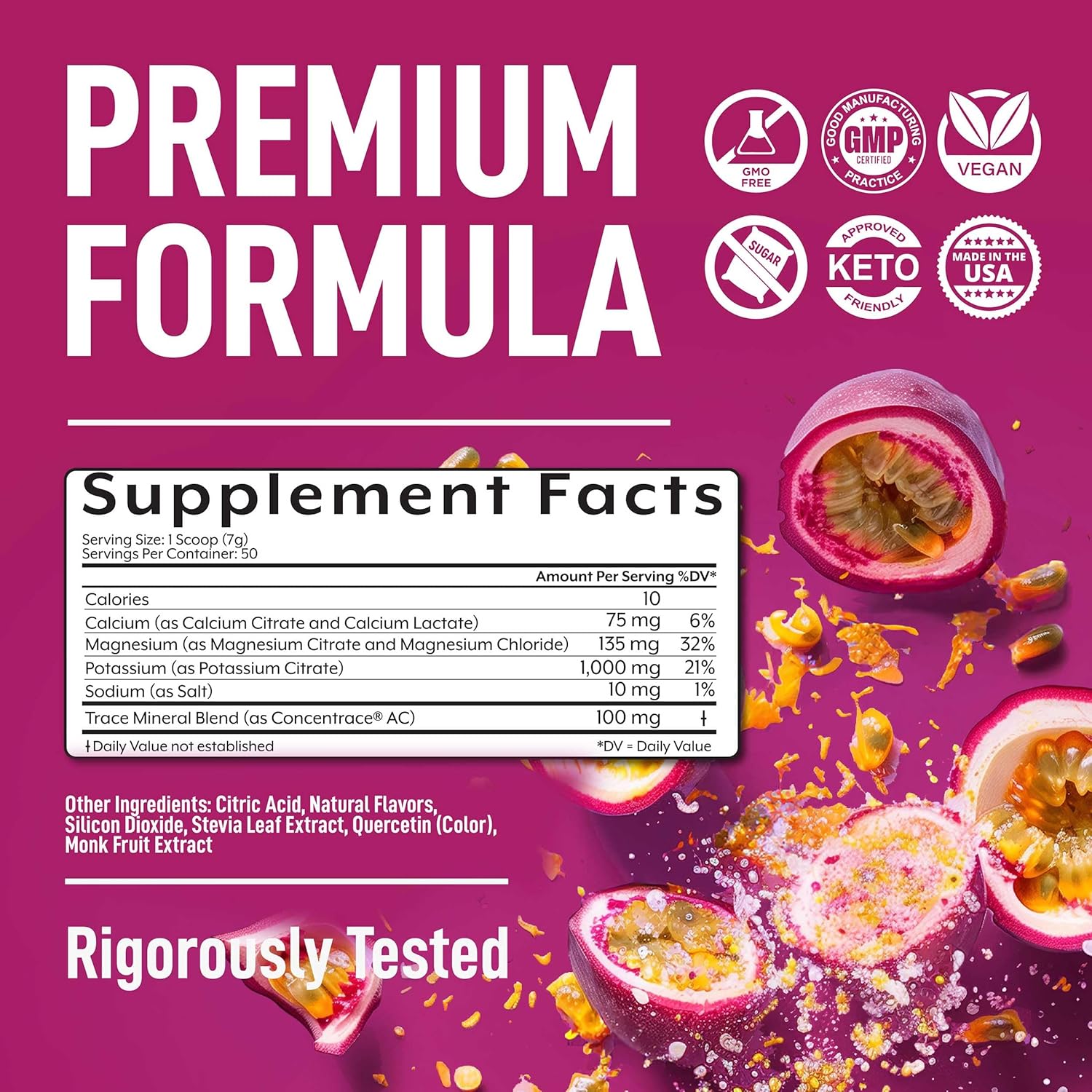 Passionfruit Keto Electrolyte Powder - Sugar-Free Hydration - Sips Like Sunshine - Keto-Friendly Electrolytes Powder - Espot.com.au