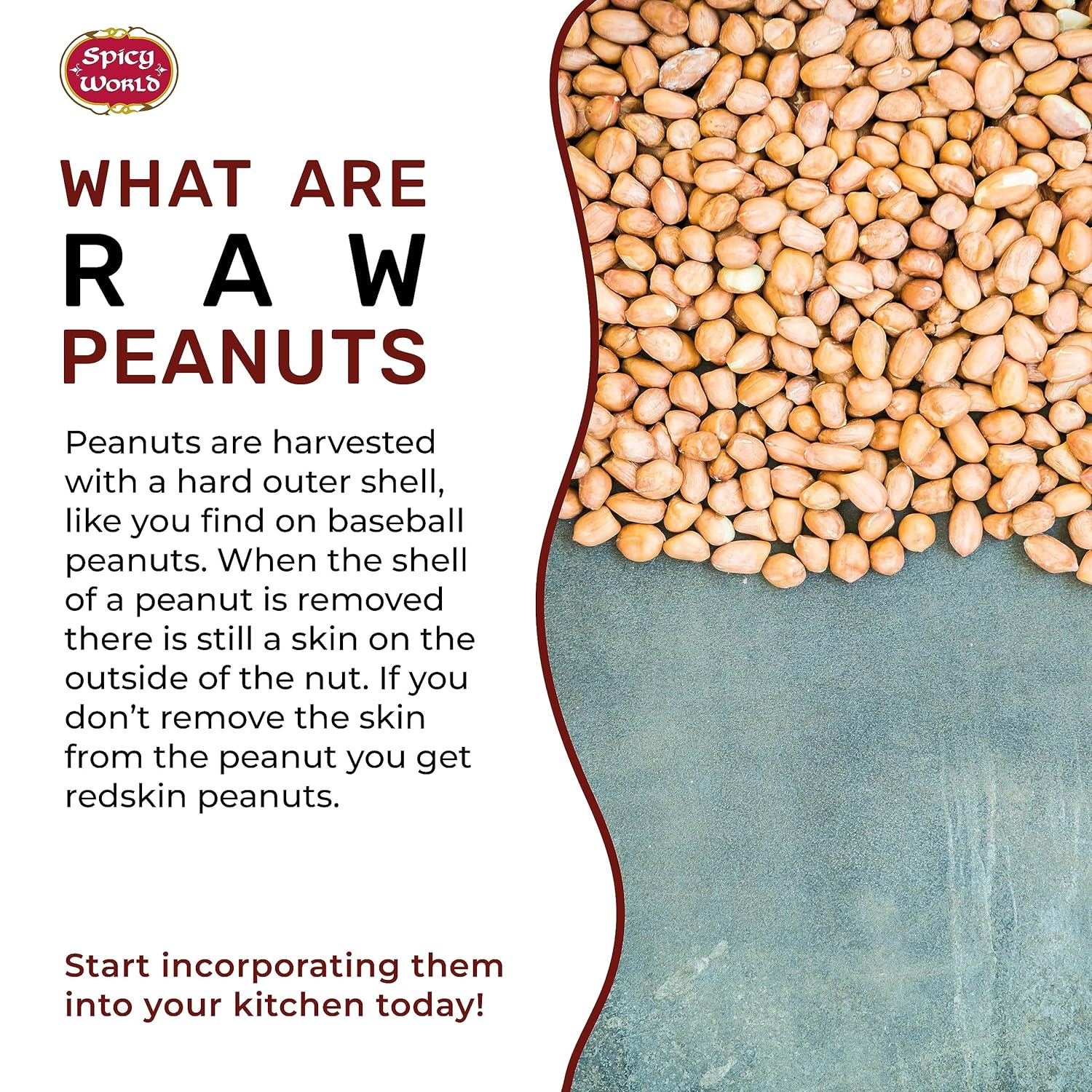 4lb-spicy-world-raw-peanuts---unsalted-whole-with-skin---usa-grown-red-skin-spanish-grade---all-natural-3