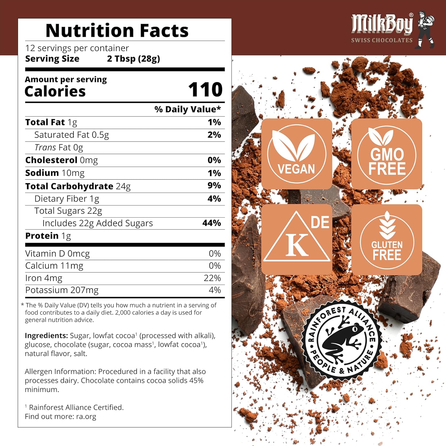 milkboy-swiss-chocolates-gourmet-hot-chocolate-mix-canister---vegan-gluten-free-swiss-chocolate-drink-for-hot-or-cold-cocoa---12-servings-12-oz---rainforest-alliance-certified-2