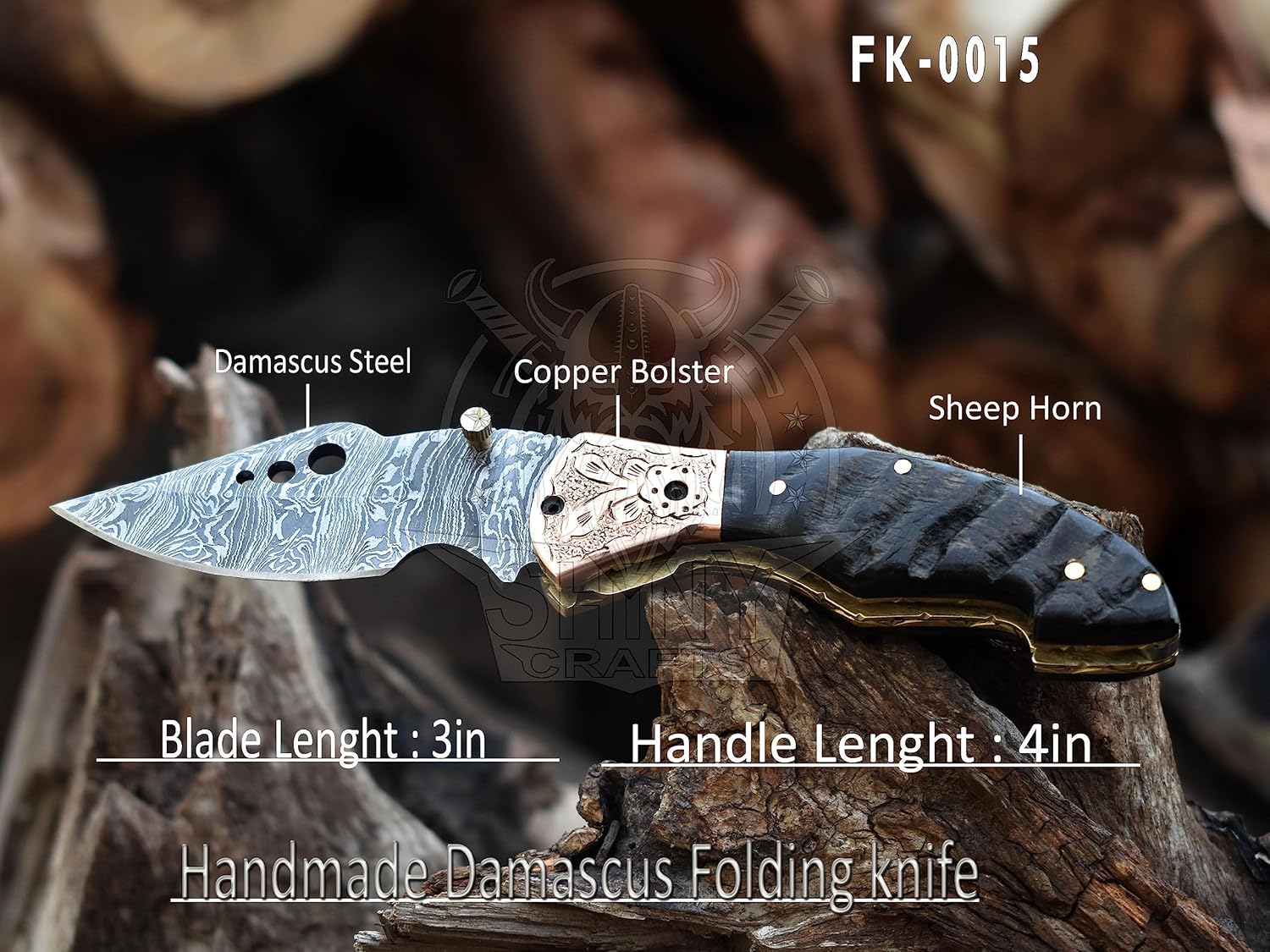 damascus-hunting-knife-with-leather-sheath---otf-tactical-pocket-knife-for-men---everyday-carry-plainedge-blade---shiny-crafts-fk-15-5