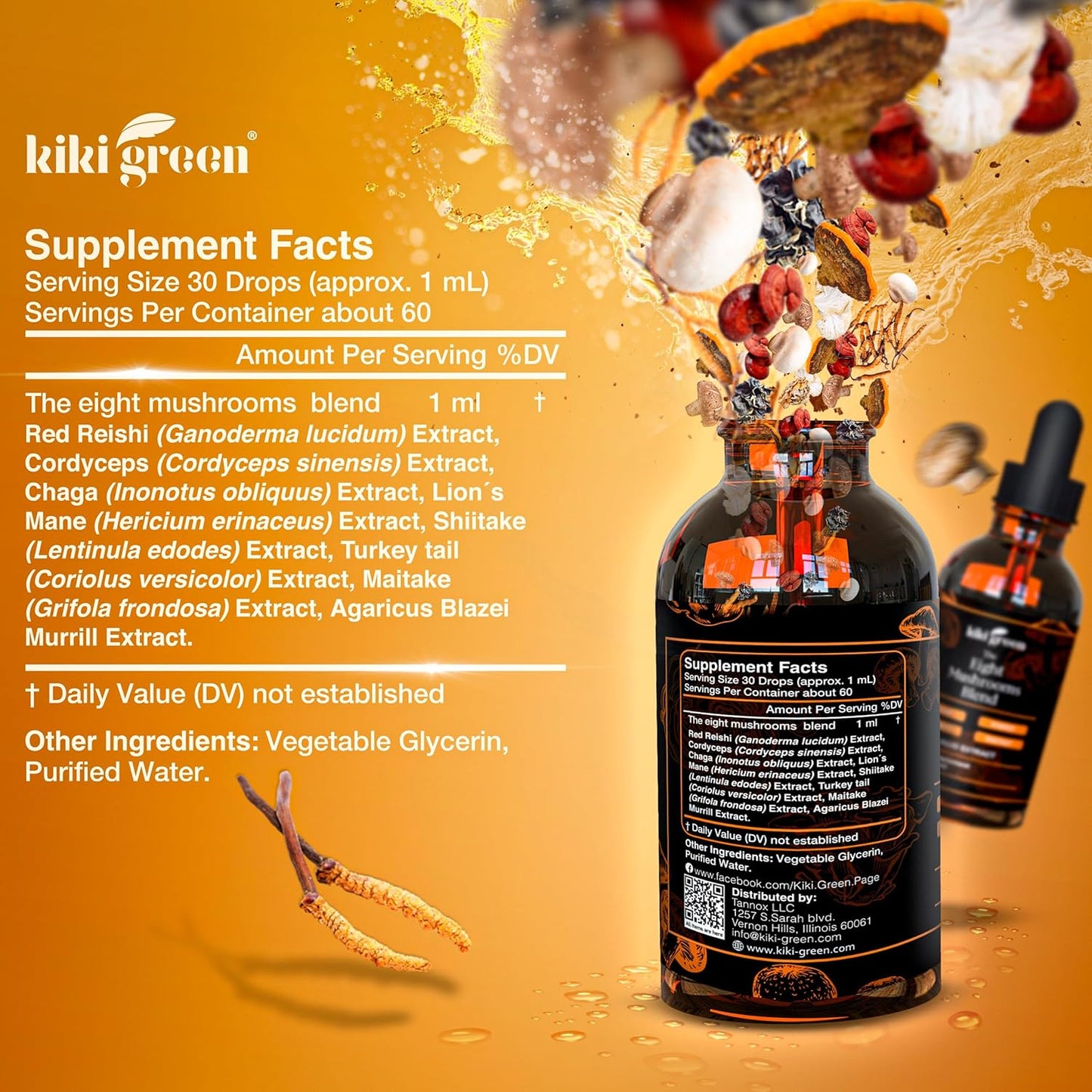immunity-boosting-8-mushroom-liquid-extract-drops---cognitive-support-adaptogenic-complex-with-lions-mane-cordyceps-chaga-reishi-shiitake-maitake-red-reishi---kiki-green-supplement-3