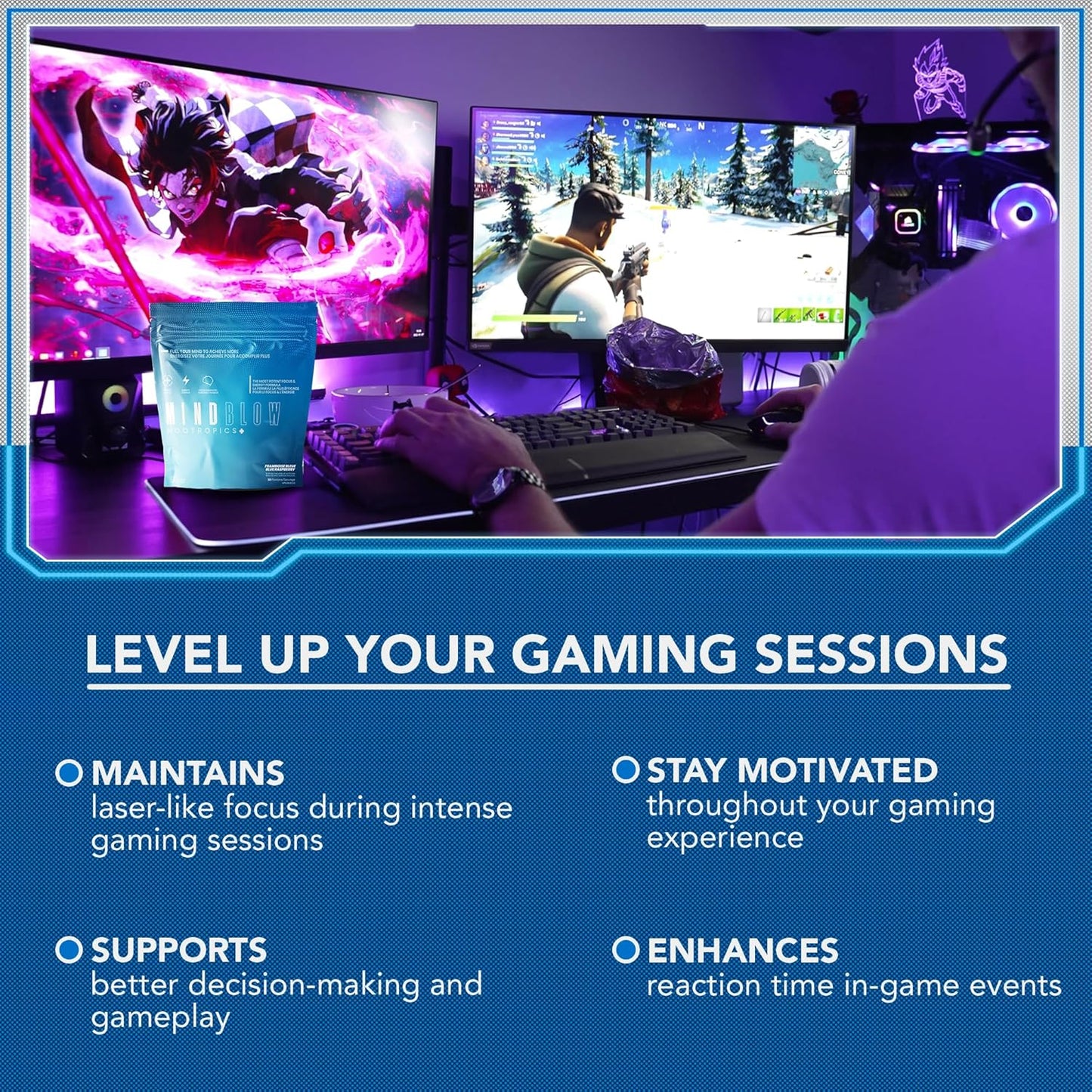 energy-boosting-nootropic-brain-supplement-for-focus-mood---caffeine-l-tyrosine-teacrine-alpha-gpc---ideal-for-gamers-gym-goers-students-entrepreneurs---30-servings-blue-raspberry-8