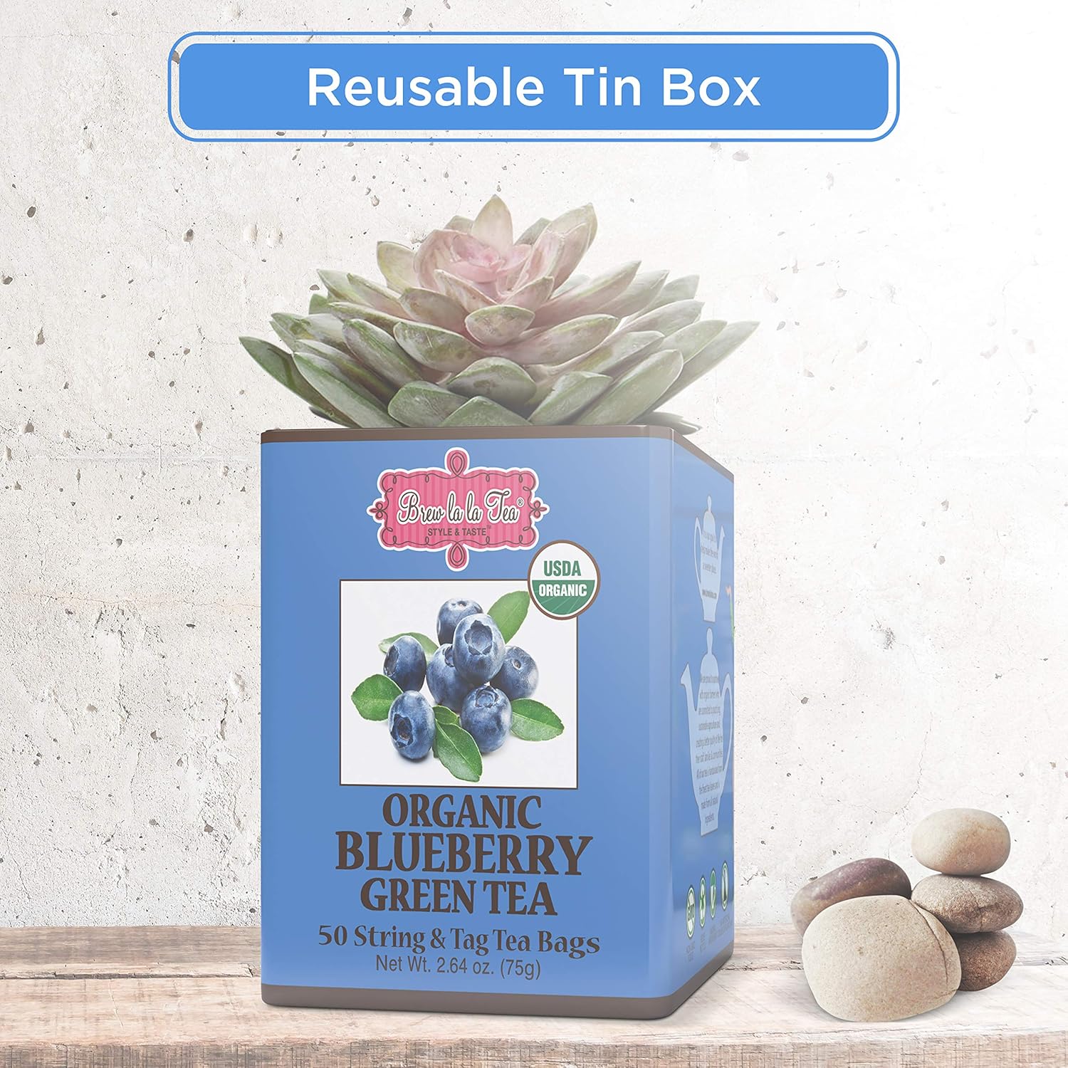 organic-green-tea-with-natural-blueberry-flavor---50-double-chambered-bags---low-caffeine-gourmet-tea---certified-organic-5