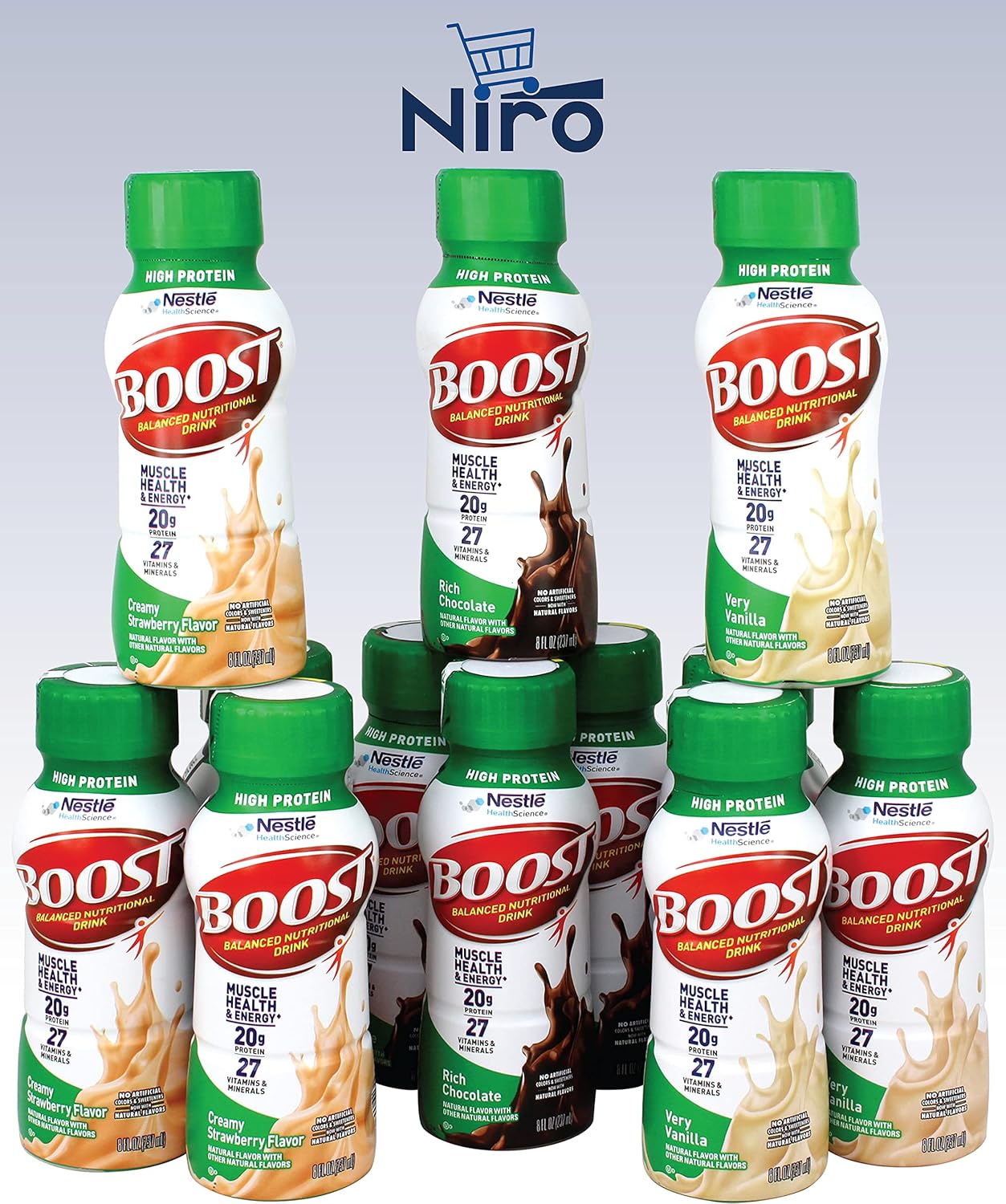 niro-assortment-high-protein-shake-variety-pack---boost-rich-chocolate-creamy-strawberry-very-vanilla-flavors---12-pack-with-beverage-sleeve-3