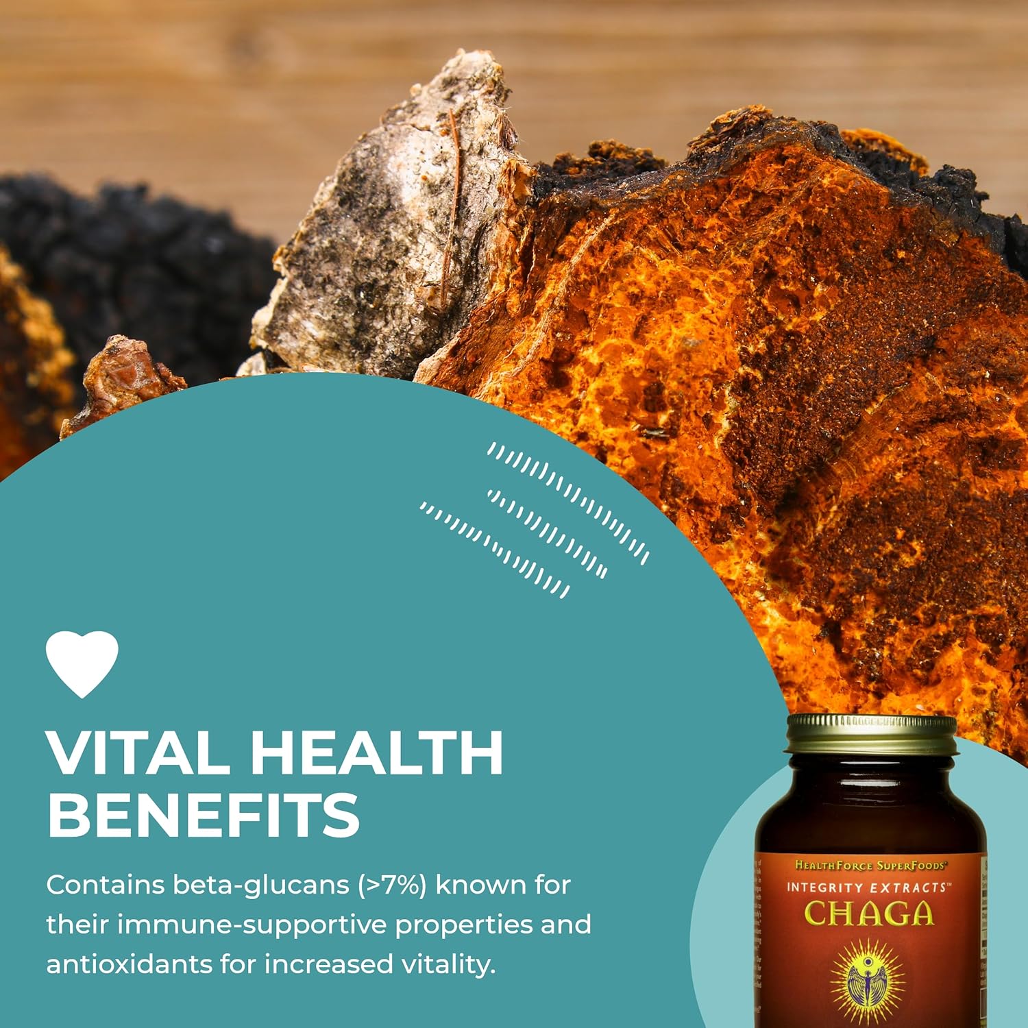 HealthForce SuperFoods Integrity Extracts Chaga Powder - 70g for Immune Support and Antioxidant Boost - Espot.com.au