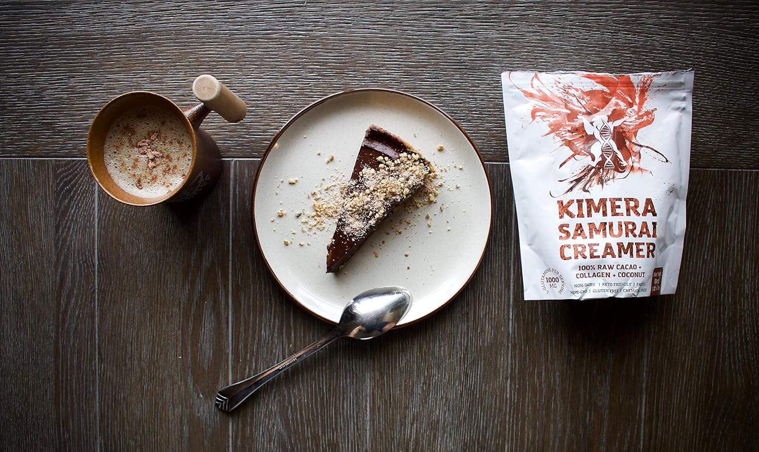 organic-kimera-koffee-samurai-coconut-creamer-with-raw-cacao-and-collagen---keto-paleo-superfood---8oz-pack-5