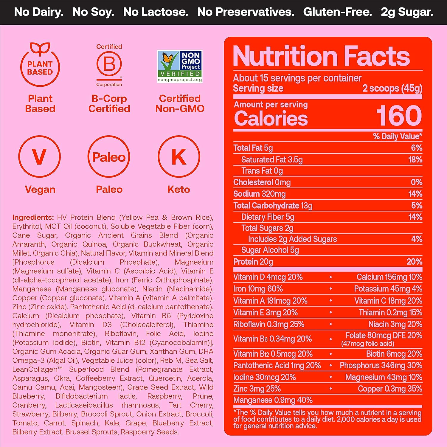 venus-williams-happy-viking-chocolate-and-strawberry-protein-powder---20g-protein-keto-vegan-gluten-free-superfoods---complete-meal-replacement---2-canisters-24-oz-each-6