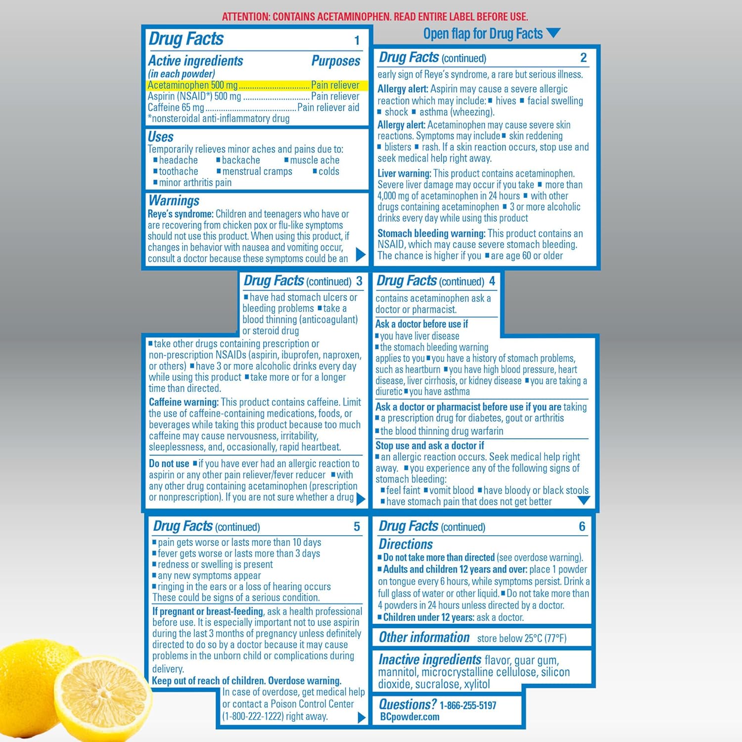 bc-max-strength-lemonade-flavor-pain-relief-powder---4-count-6-pack---aspirin-500mg-acetaminophen-500mg-dissolve-packs-8