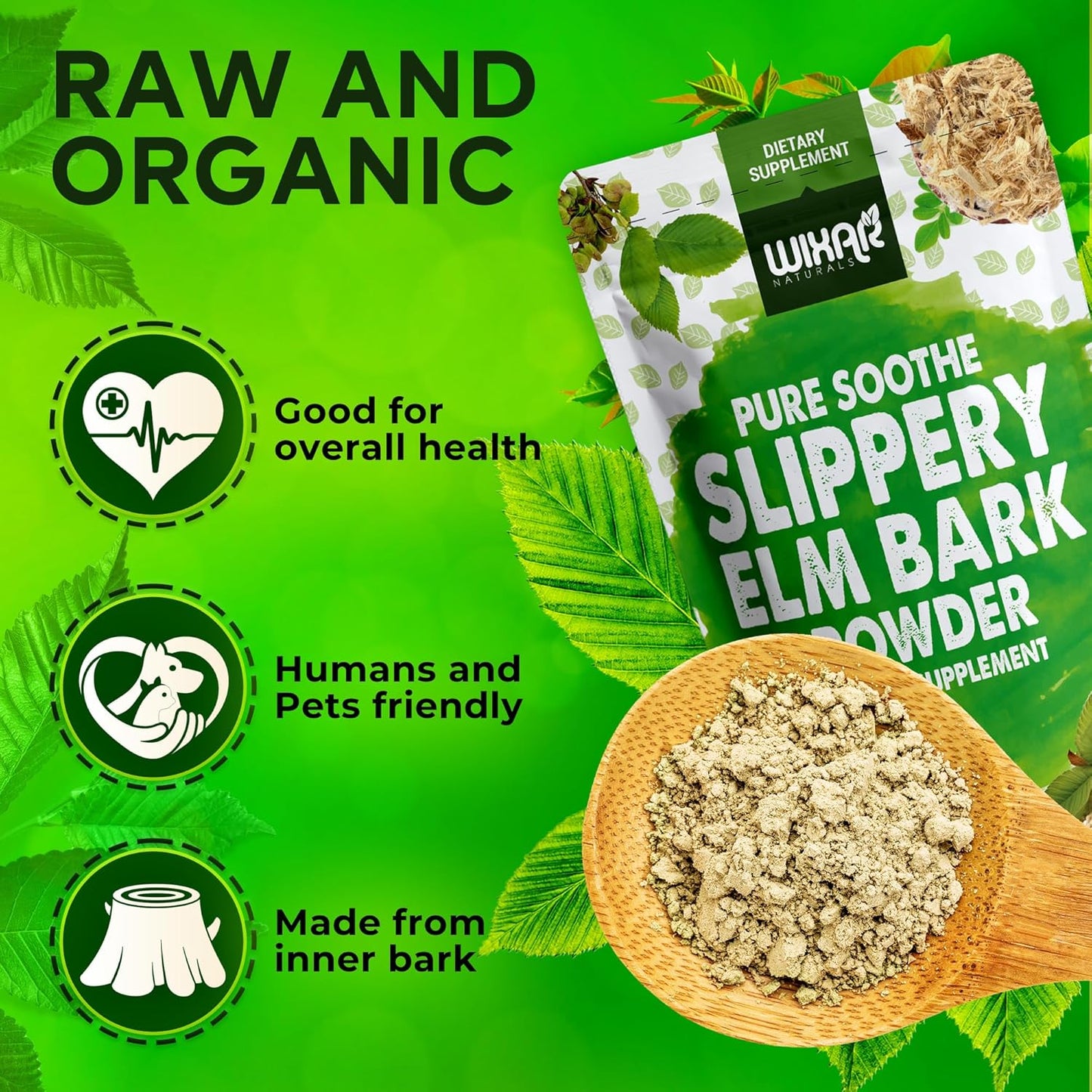 wixar-naturals-slippery-elm-bark-powder---herbal-supplement-for-digestive-health-sore-throat-acid-reflux---inner-bark-natural-gluten-free-gmo-free-vegan---5oz-4