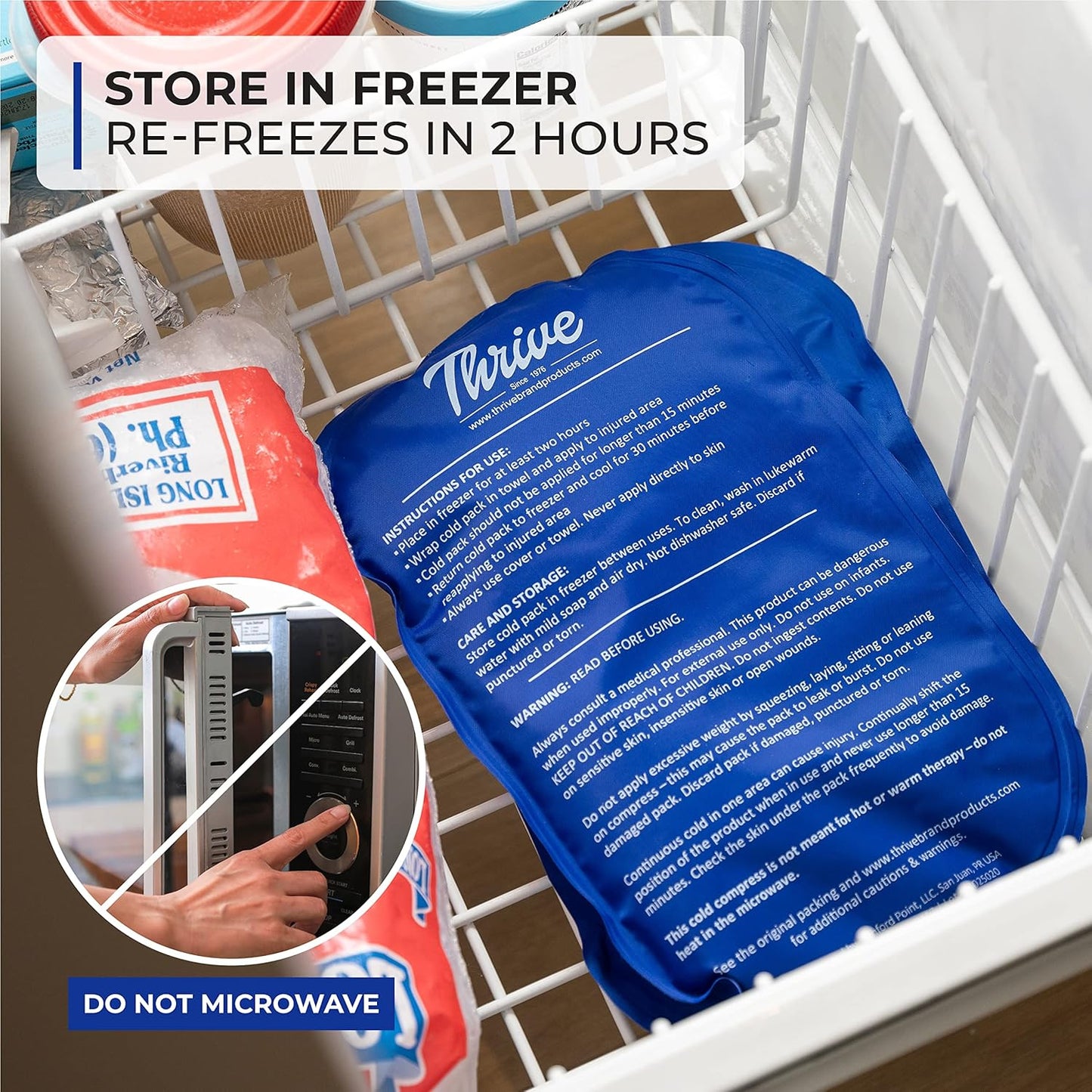 set-of-2-thrive-reusable-gel-ice-packs-for-injuries---fsa-hsa-approved-cold-compress-for-pain-relief-in-knee-shoulder-ankle-wrist-neck-and-back---soft-flexible-ice-pack-4