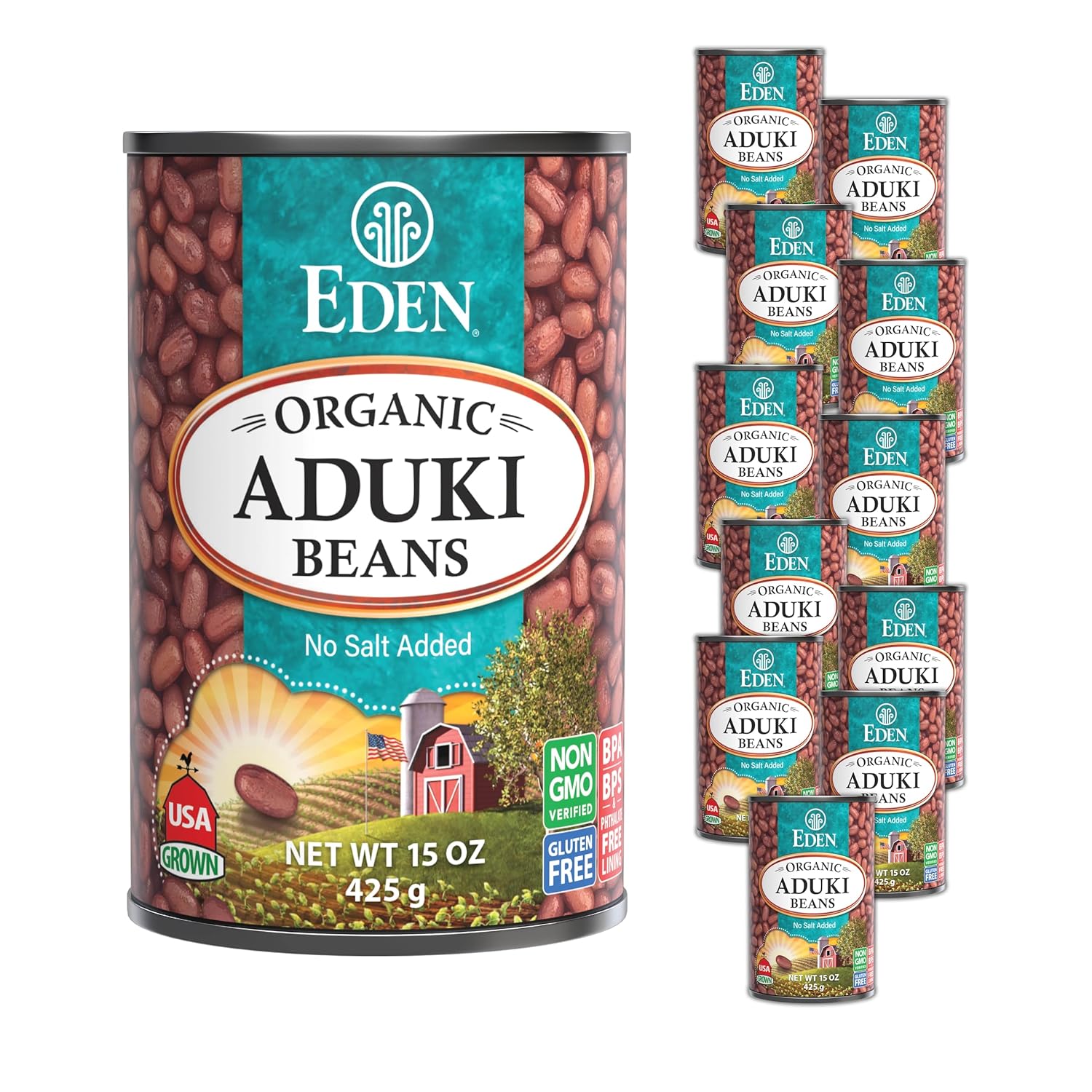 organic-non-gmo-aduki-beans-azuki-adzuki---no-salt-added---red-beans---macrobiotic---15-oz-can---12-pack-1