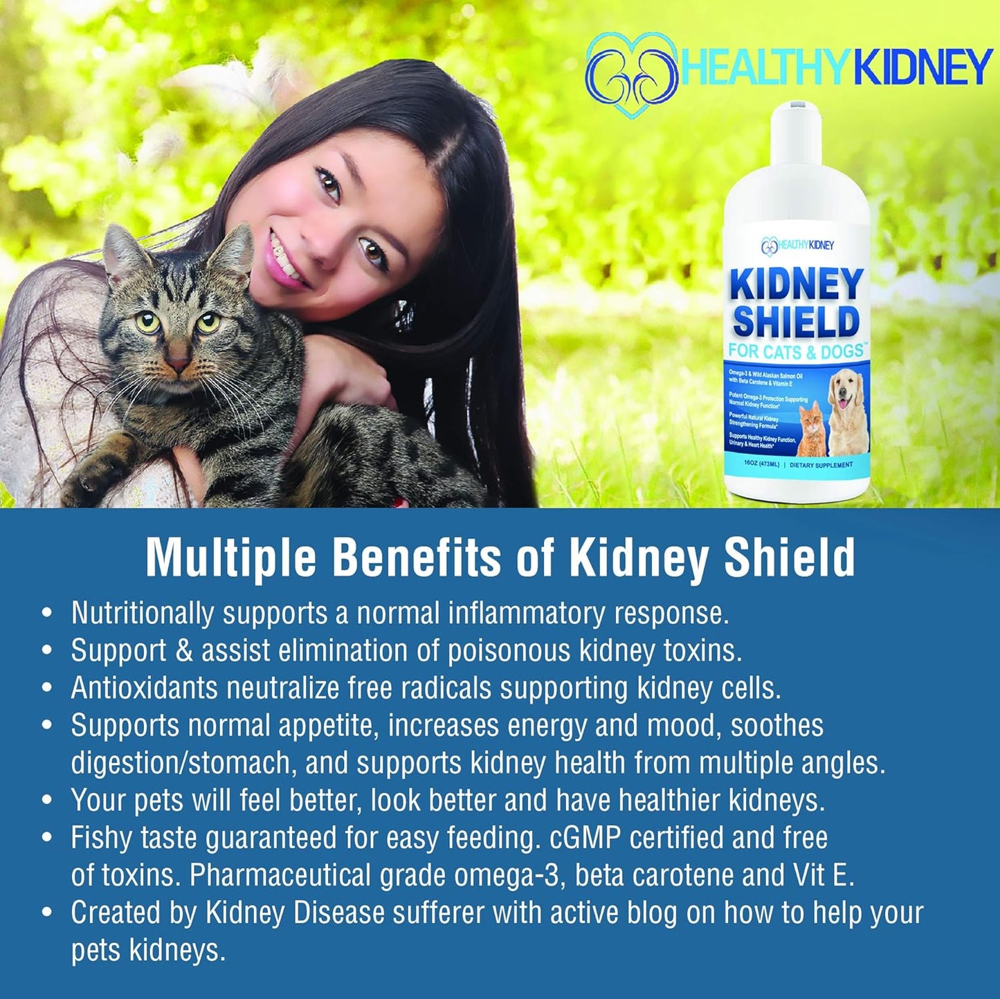 Pet Kidney Support Supplement for Dogs and Cats - Renal Health Formula to Restore Normal Kidney Function, Detox, and Cleanse Urinary Tract - Improve Overall Kidney Health and Vitality of Pets - Espot.com.au