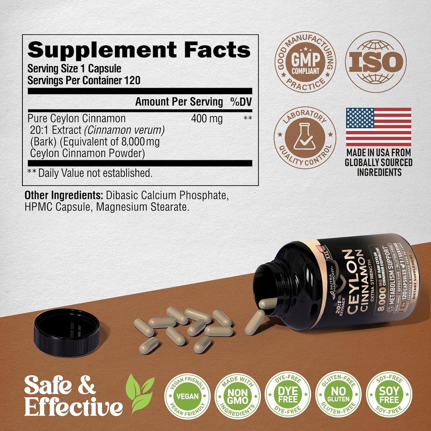 extra-strength-ceylon-cinnamon-capsules---energy-heart-metabolism-support---men-women---pure-natural-extract-supplement---made-in-usa---gmo-gluten-free---120-capsules-4-month-supply-6