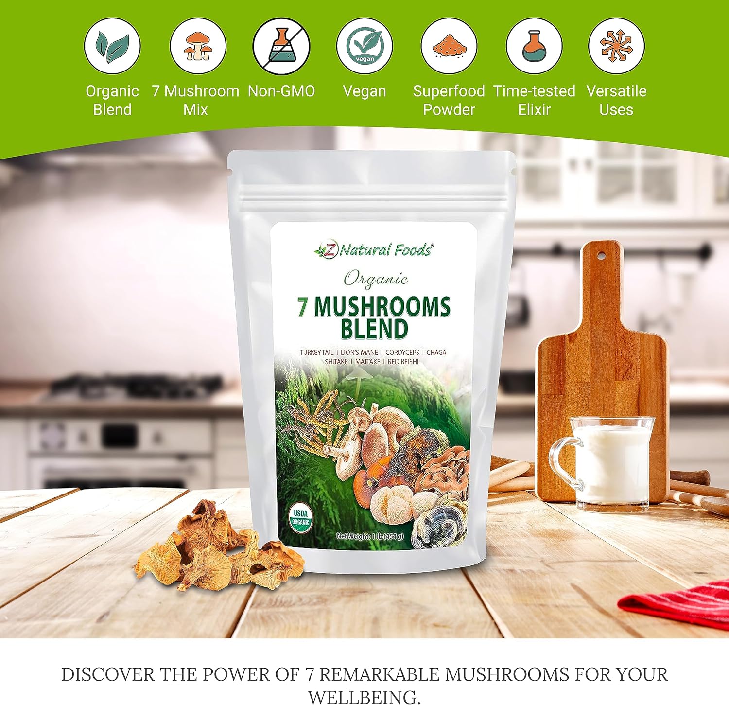 organic-mushroom-powder-blend-for-immune-health---lions-mane-cordyceps-chaga-reishi-shiitake-maitake-turkey-tail-extract---1lb-pack-for-coffee-smoothies---z-natural-foods-3