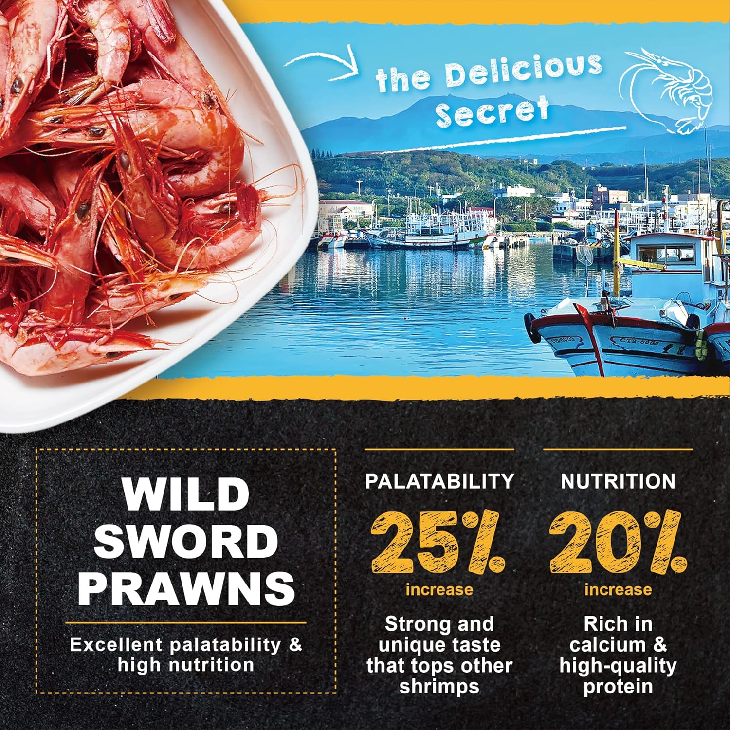 premium-bottom-feeder-fish-food-with-sword-prawns-natural-protein-balanced-diet---ideal-for-catfish-corydoras-loaches---tropical-shrimp-pie---494-ounces-6