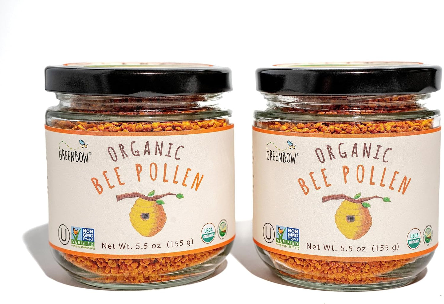 organic-greenbow-bee-pollen---usda-certified-non-gmo-pure-natural---superfood-with-proteins-vitamins-and-minerals---kosher-gluten-free---310g-2-pack-1