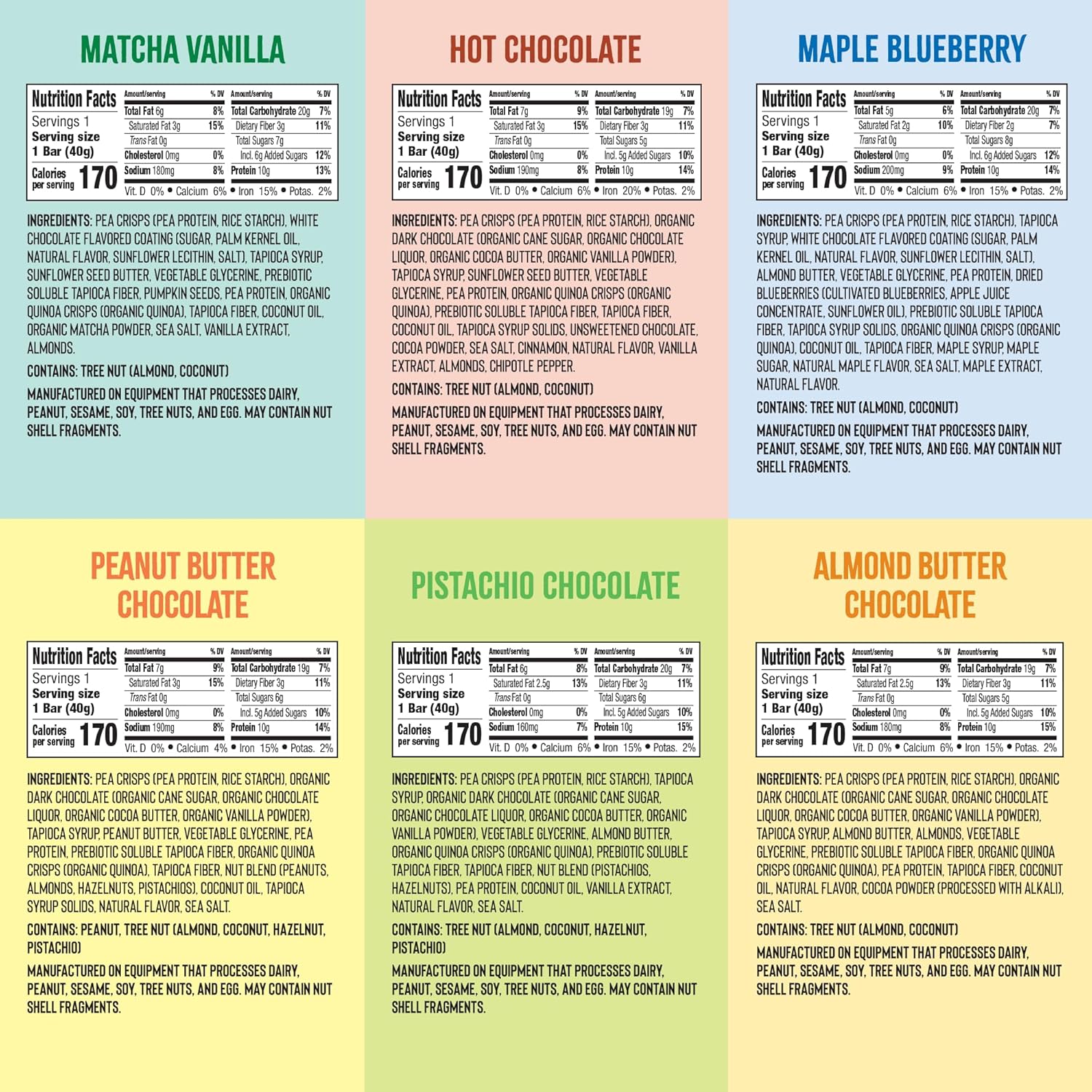 vegan-chocolate-high-protein-bars---gluten-free-plant-based-non-gmo-dairy-free---10g-protein---healthy-snacks-variety-pack-8-bars-2
