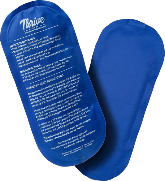 set-of-2-thrive-reusable-gel-ice-packs-for-injuries---fsa-hsa-approved-cold-compress-for-pain-relief-in-knee-shoulder-ankle-wrist-neck-and-back---soft-flexible-ice-pack-1