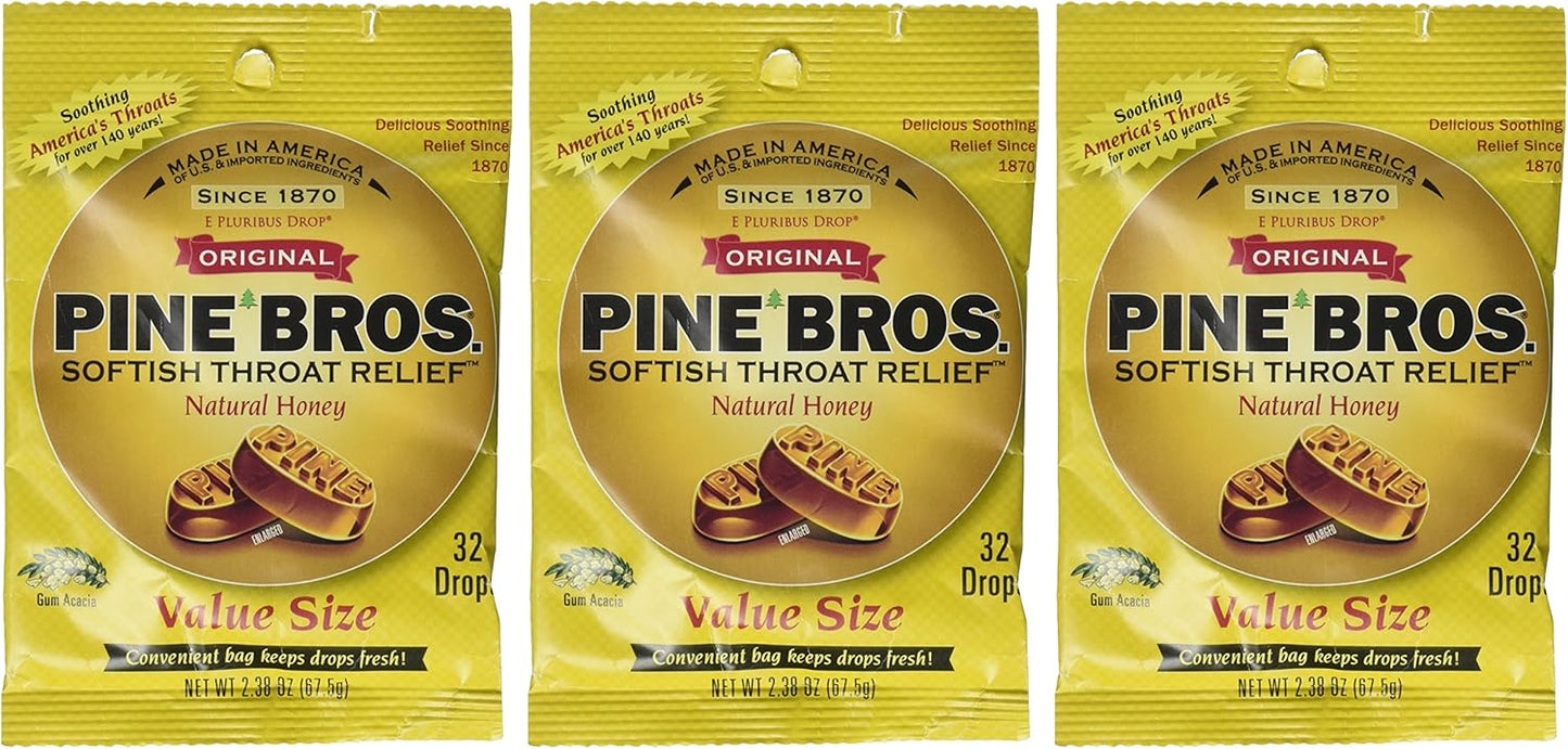 pine-bros-softish-throat-drops-value-pack---natural-honey-flavor-32-count-per-pack-pack-of-3-3