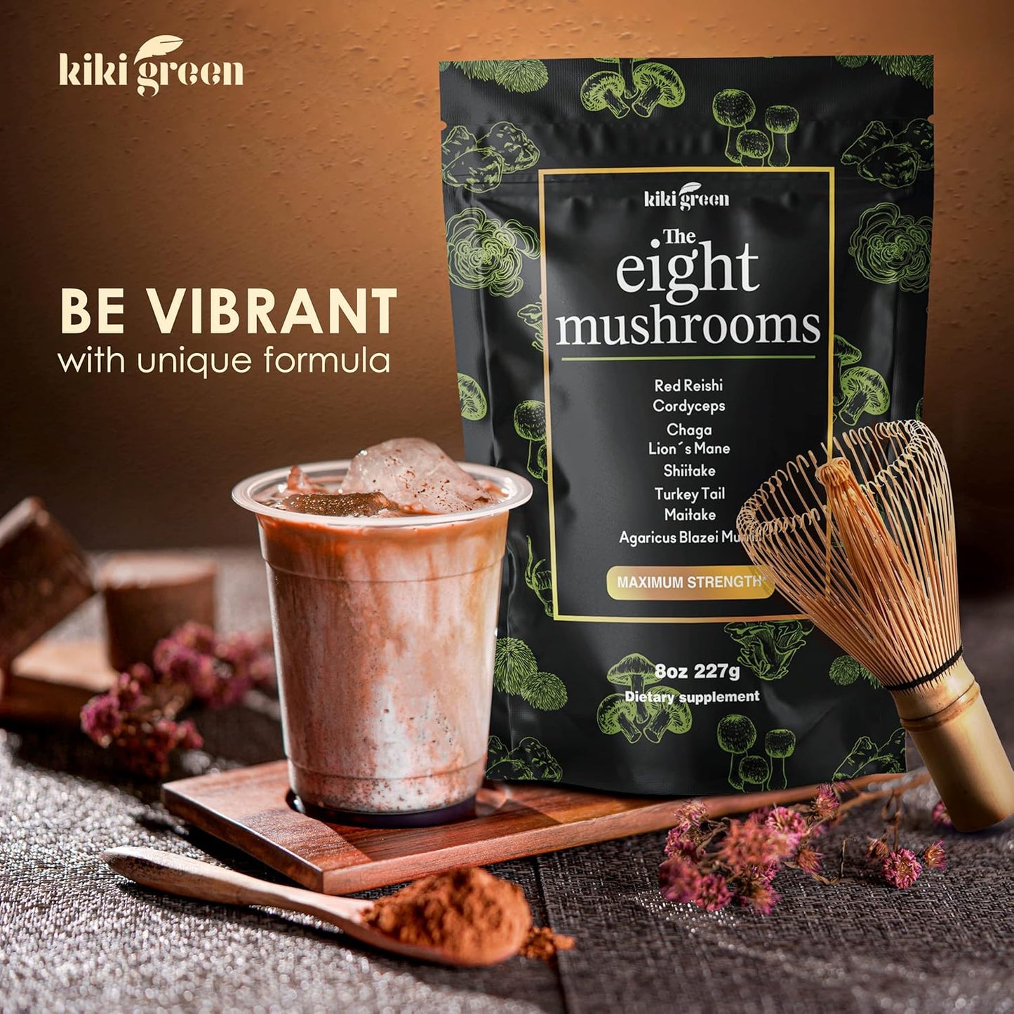 organic-8-mushroom-powder-extract-blend-8-oz---lions-mane-reishi-chaga-cordyceps-maitake-shiitake---boost-focus-and-energy---mix-with-coffee-and-smoothies-5