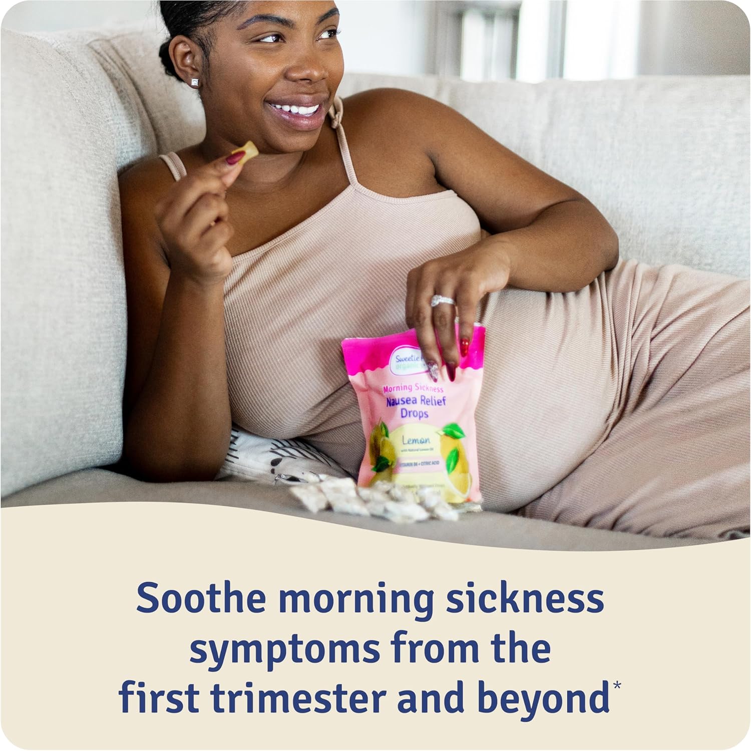 Organic Lemon Pregnancy Nausea Relief Drops - Soothe Morning Sickness in First Trimester - 30 Count x 4 Pack - Espot.com.au