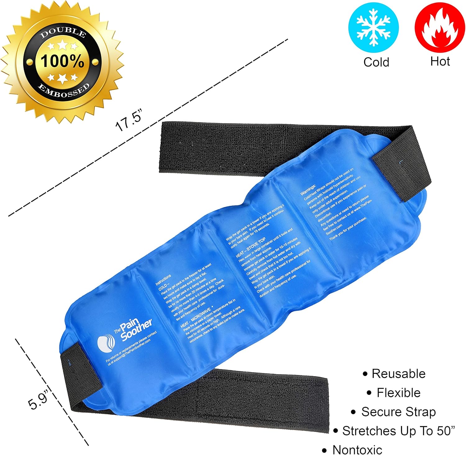 oversized-reusable-hotcold-gel-ice-pack-wrap-for-pain-relief---hip-ankle-back-shoulder-knee-arm-neck-elbow---fsahsa-eligible-4