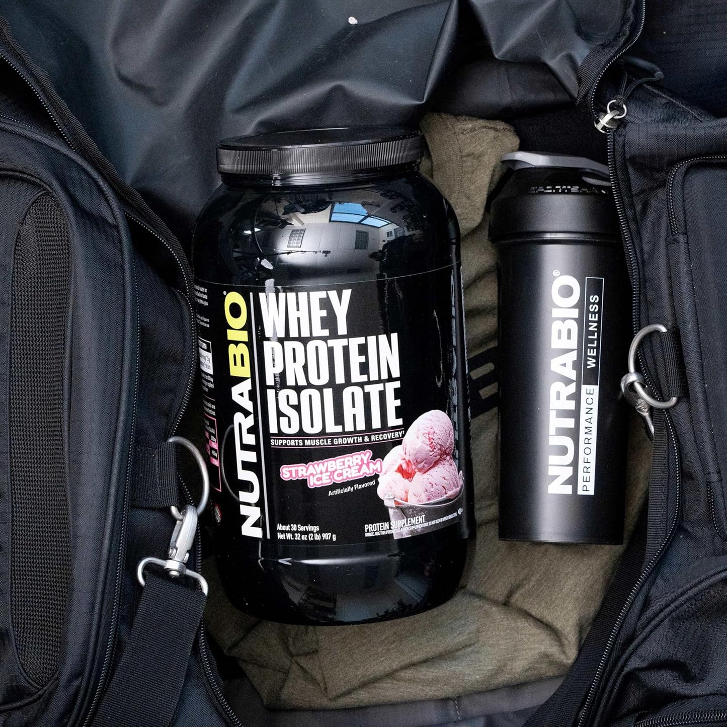 nutrabio-strawberry-ice-cream-whey-protein-isolate-powder---25g-protein-per-scoop---complete-amino-acid-profile---soy-gluten-free---non-gmo---2-lbs-11
