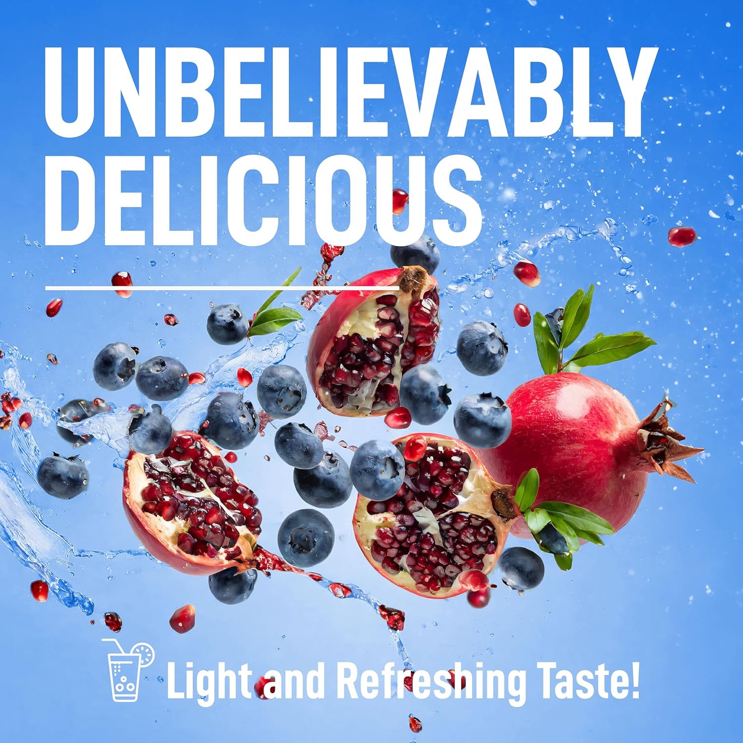 USA Made Keppi Keto Electrolytes Powder - Sugar-Free Hydration & Recovery Drink with Blueberry Pomegranate Flavor - Easy Mixing, No Clumps - Espot.com.au
