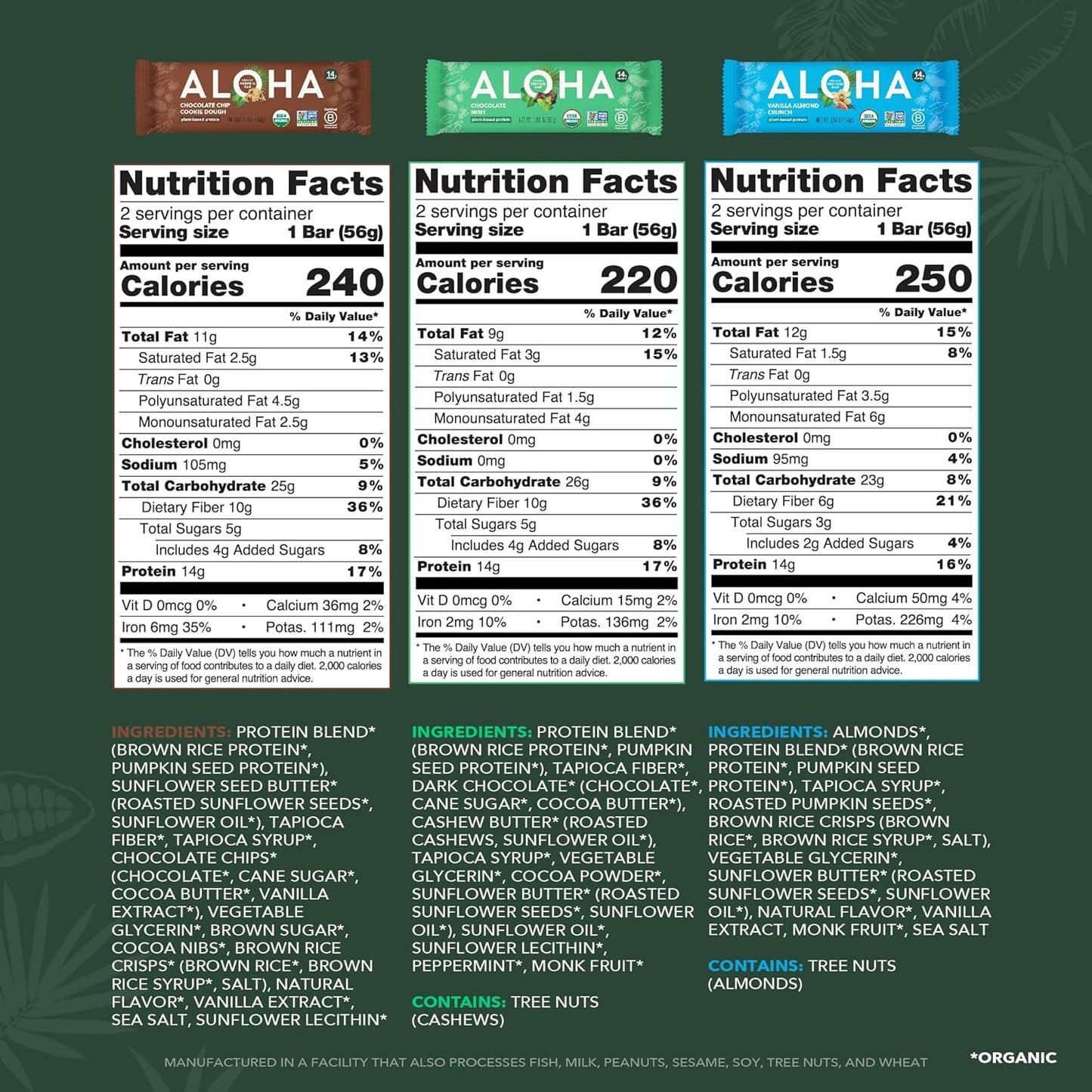 aloha-organic-plant-based-protein-bars-variety-pack---12-count-19oz-bars---vegan-snacks-gluten-free-low-carb-non-gmo---6-flavors-low-sugar-paleo-friendly-3