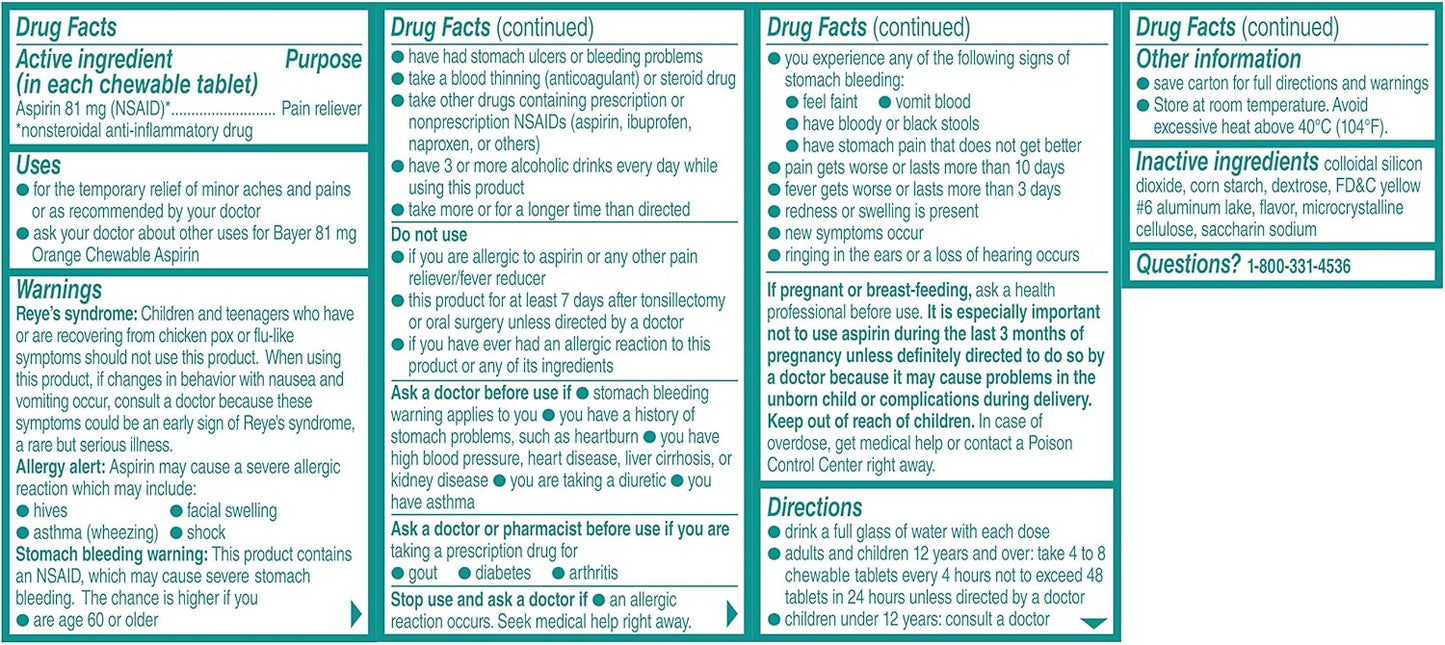 bayer-chewable-low-dose-aspirin-81-mg-tablets-36ct-orange-pack-of-6---convenient-pack-for-daily-heart-health-2