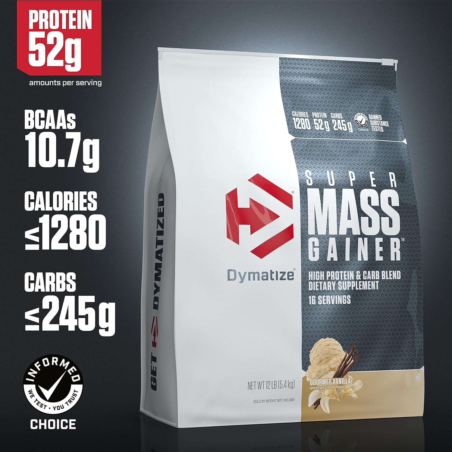 high-calorie-vanilla-protein-powder-with-52g-protein-107g-bcaas-easy-mixing-delicious-taste---dymatize-super-mass-gainer-12-lbs-2