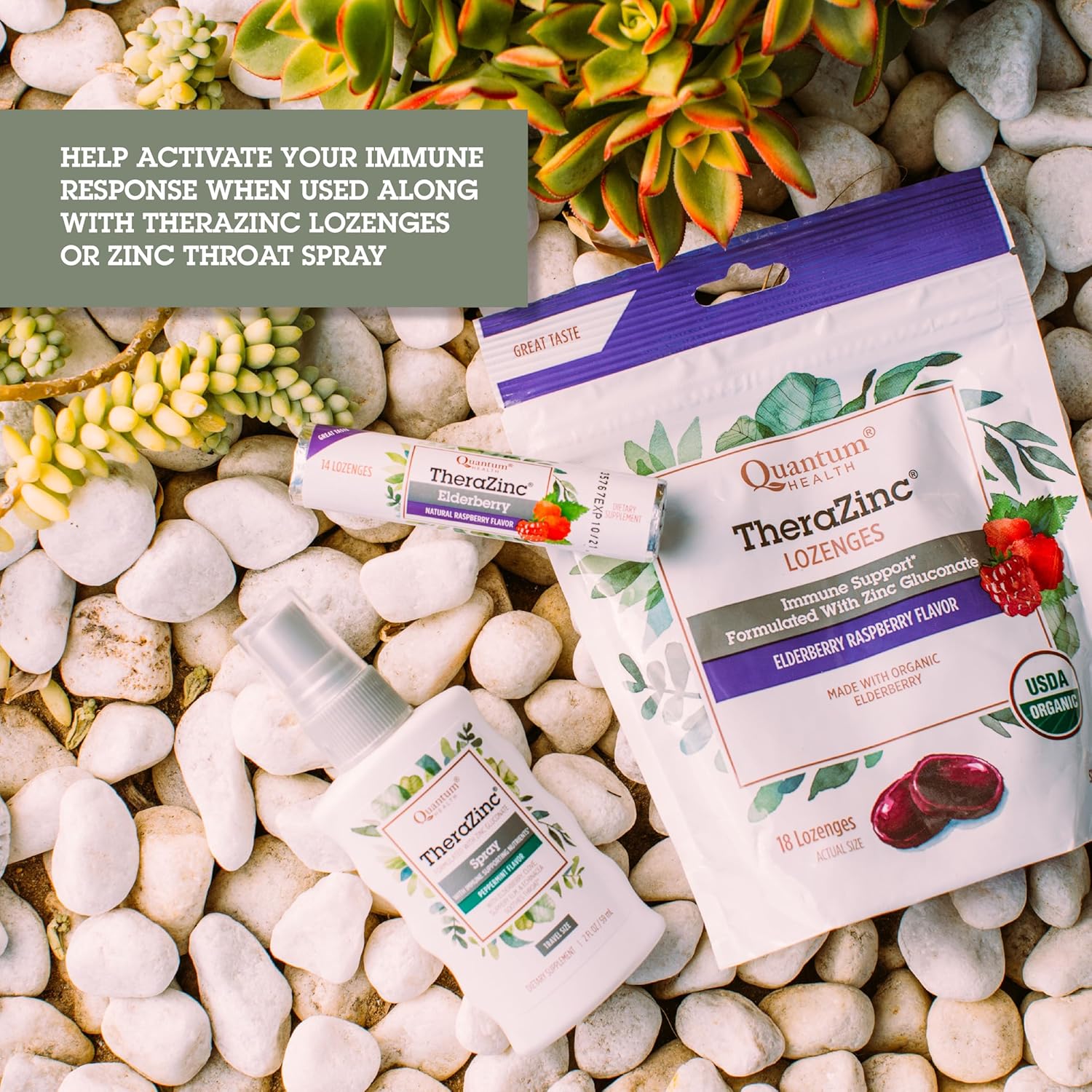 Organic Meyer Lemon & Honey Cough Relief Lozenges with Natural Menthol - 18 Ct Bag - Light Yellow - Quantum Health - Espot.com.au