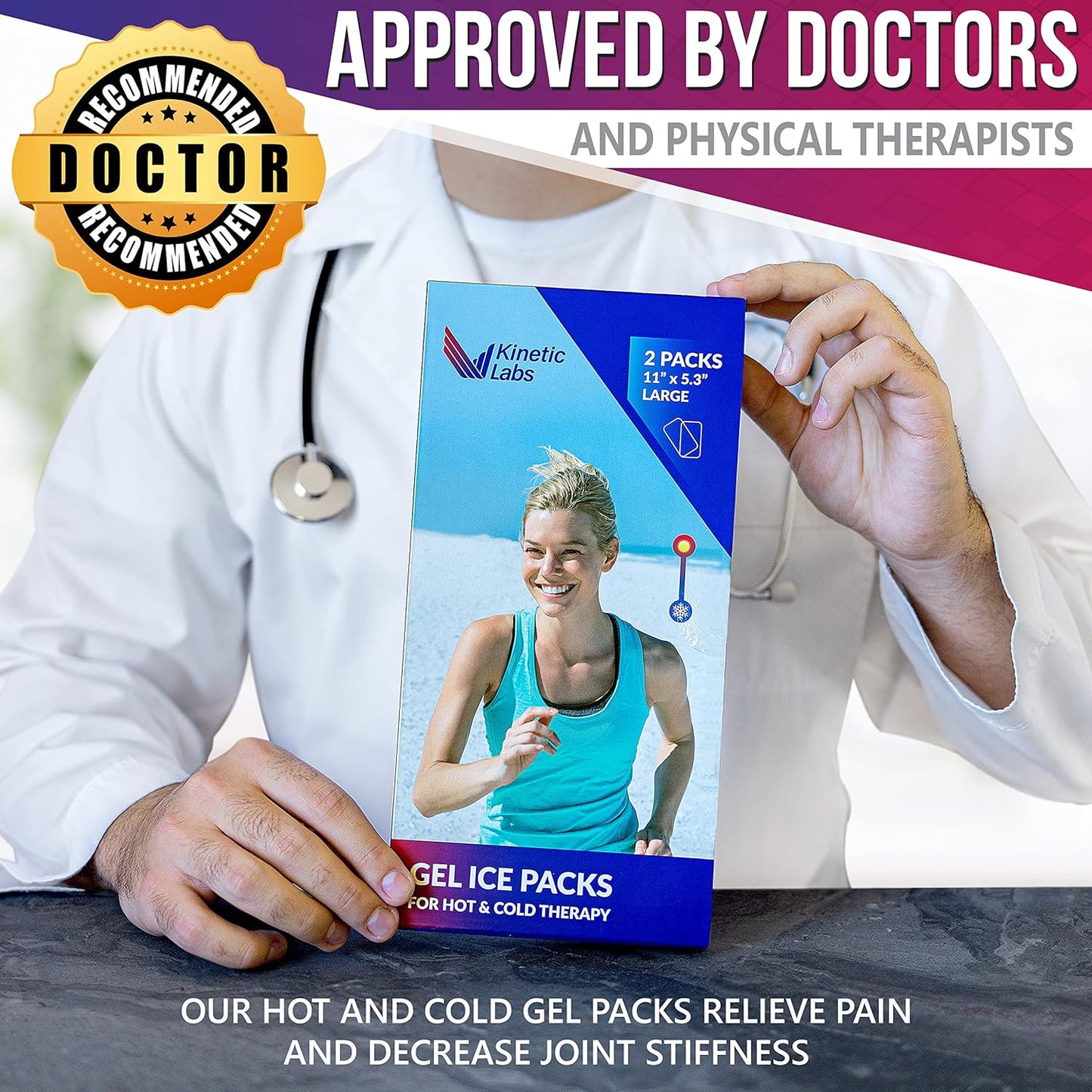 large-reusable-gel-ice-packs-for-injuries-2-pack---hot-cold-therapy-packs-for-back-head-knee-shoulder-neck-ankle-elbow-feet---flexible-11-x-53-ice-packs-by-kinetic-labs-5