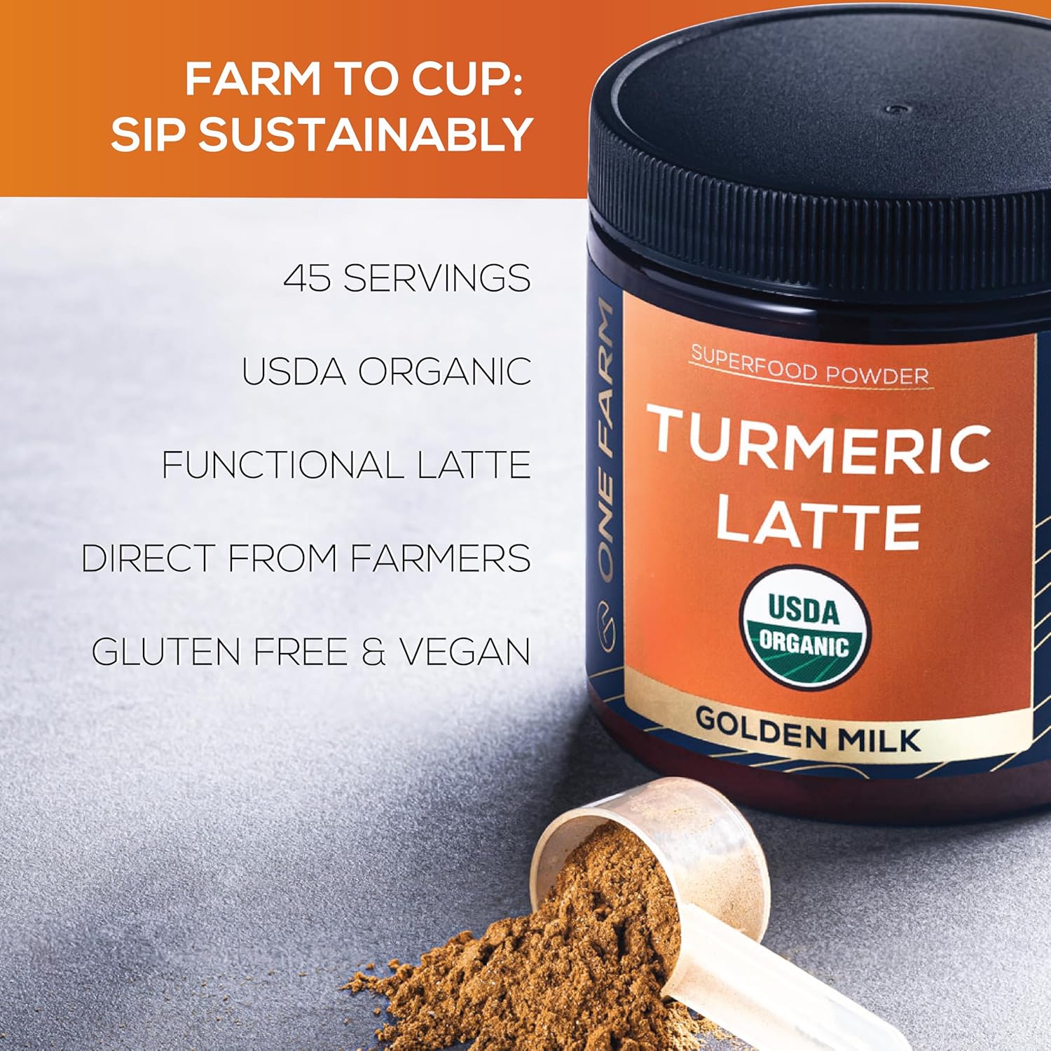 organic-turmeric-latte-powder-with-lions-mane-and-ashwagandha---45-servings-in-resealable-glass-jar---high-curcuminoid-content-for-golden-milk-7