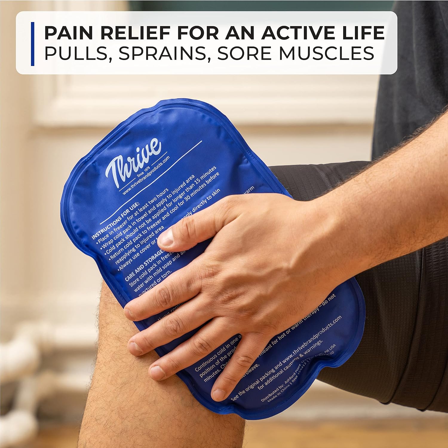 set-of-2-thrive-reusable-gel-ice-packs-for-injuries---fsa-hsa-approved-cold-compress-for-pain-relief-in-knee-shoulder-ankle-wrist-neck-and-back---soft-flexible-ice-pack-7