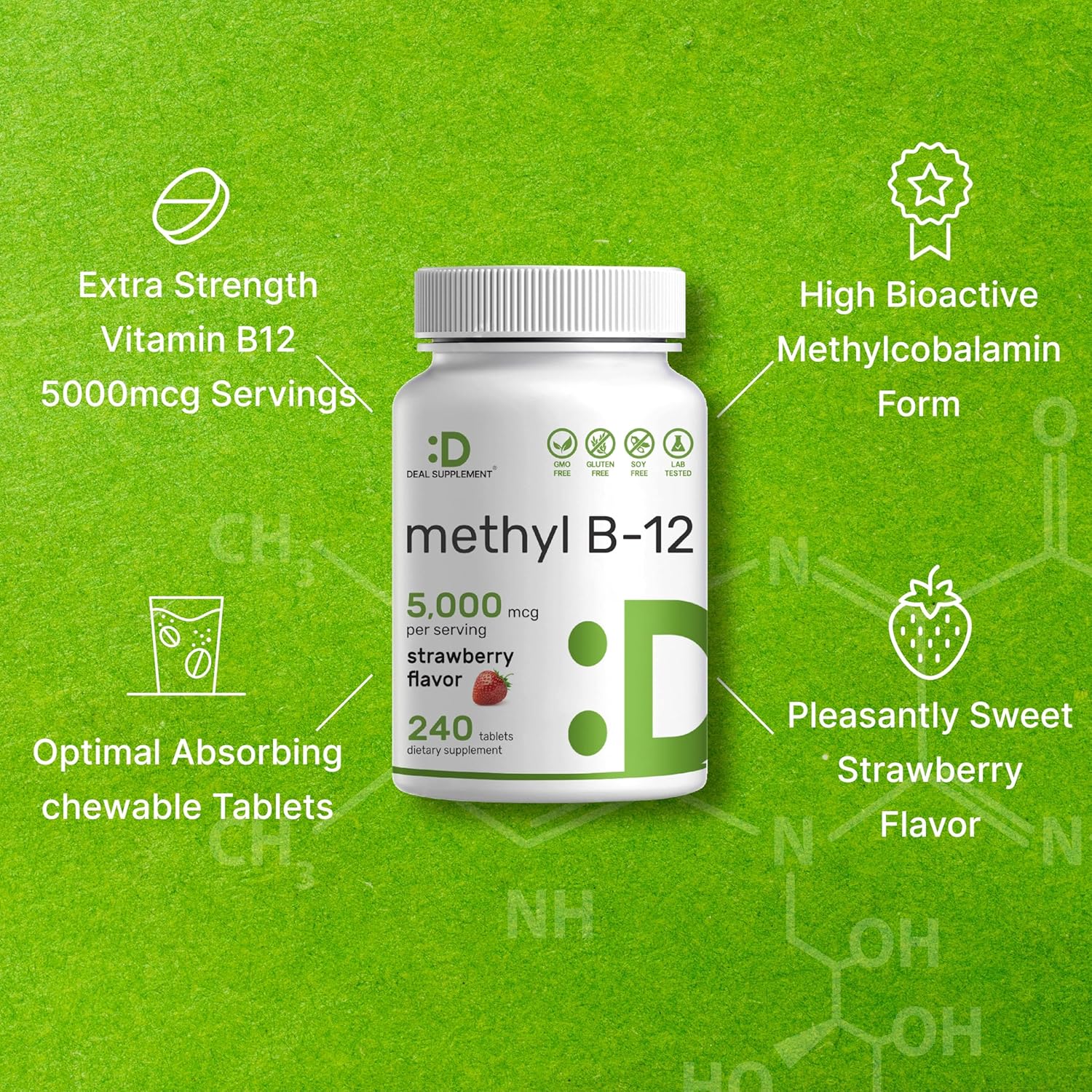 methyl-b-12-vitamins-5000-mcg-chewable-tablets---strawberry-flavored---energy-brain-health-support---vegetarian-gmo-free---240-count-4
