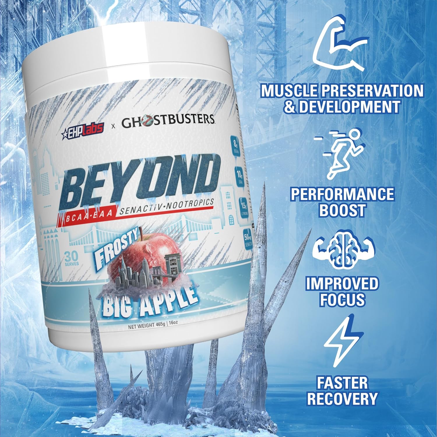 ehp-labs-x-ghostbusters-beyond-bcaa-powder---sugar-free-amino-acids-supplement-for-muscle-recovery---post-workout-eaa-powder---big-apple-flavor---60-servings-3