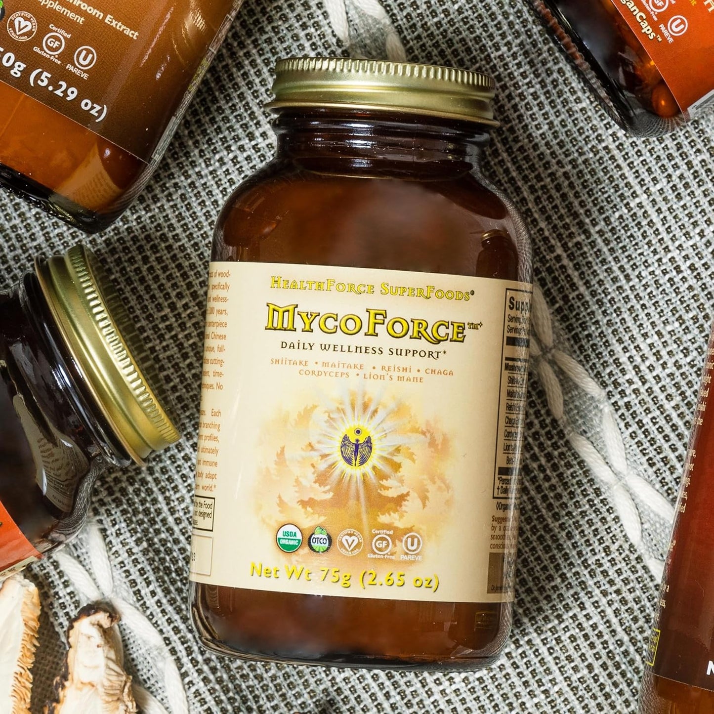 HealthForce SuperFoods MycoForce Powder - 150g - Organic Mushroom Supplement - Espot.com.au