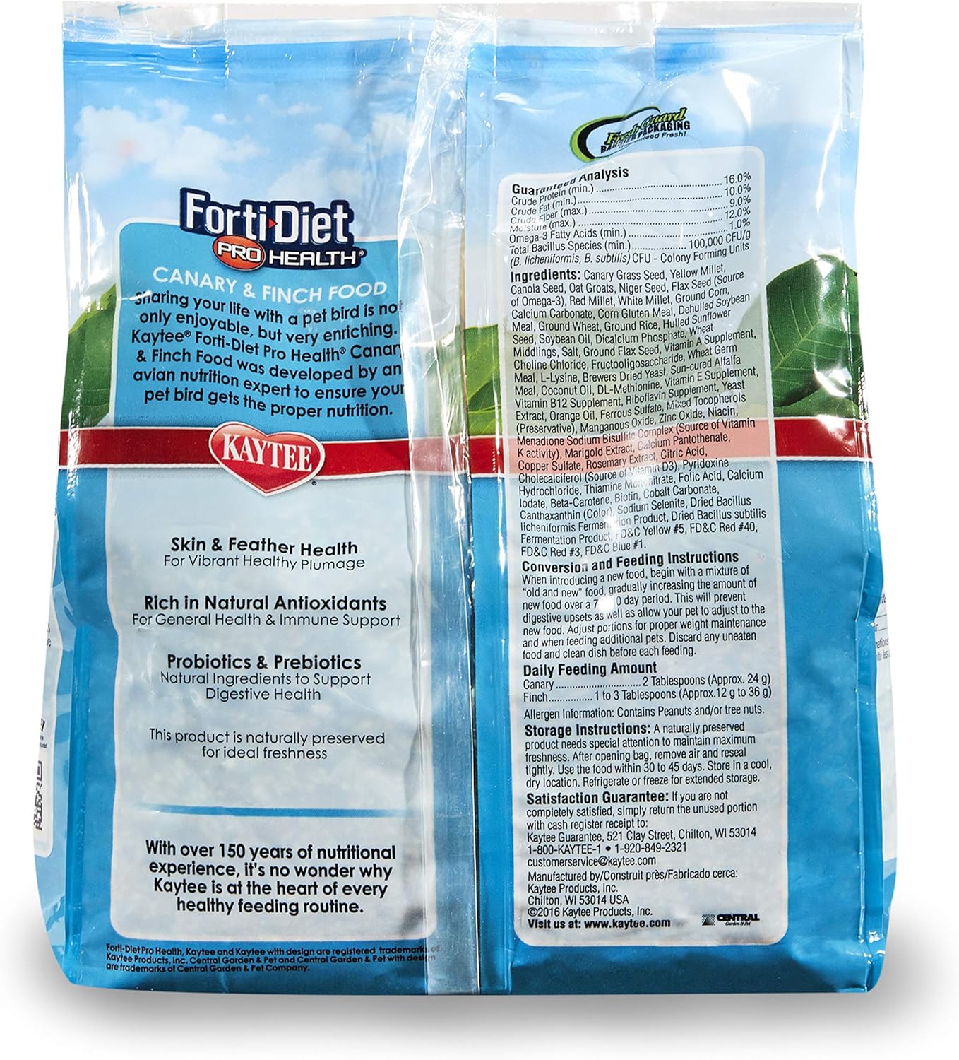 kaytee-forti-diet-pro-health-canary-finch-food---2-lb-bag---nutritious-blend-for-pet-birds---high-quality-ingredients-2