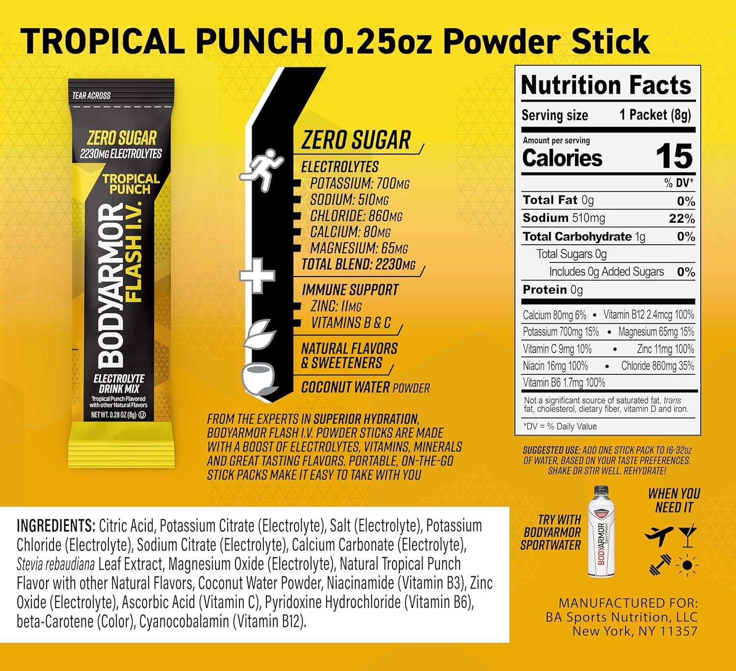 tropical-punch-electrolyte-packets-with-coconut-water-powder---zero-sugar-drink-mix-for-hydration-15-single-serve-packs-for-workout-and-travel-essentials-3
