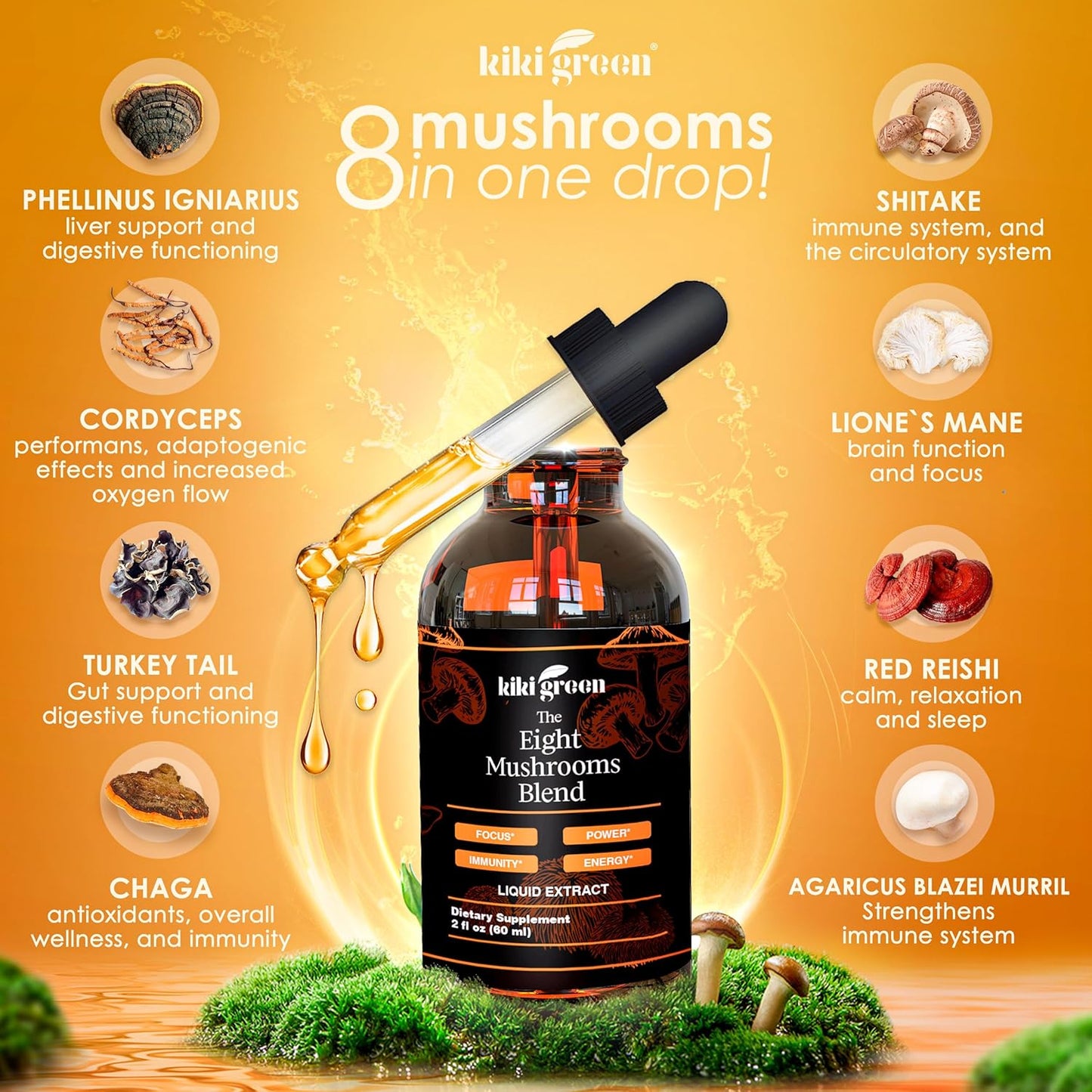 immunity-boosting-8-mushroom-liquid-extract-drops---cognitive-support-adaptogenic-complex-with-lions-mane-cordyceps-chaga-reishi-shiitake-maitake-red-reishi---kiki-green-supplement-2