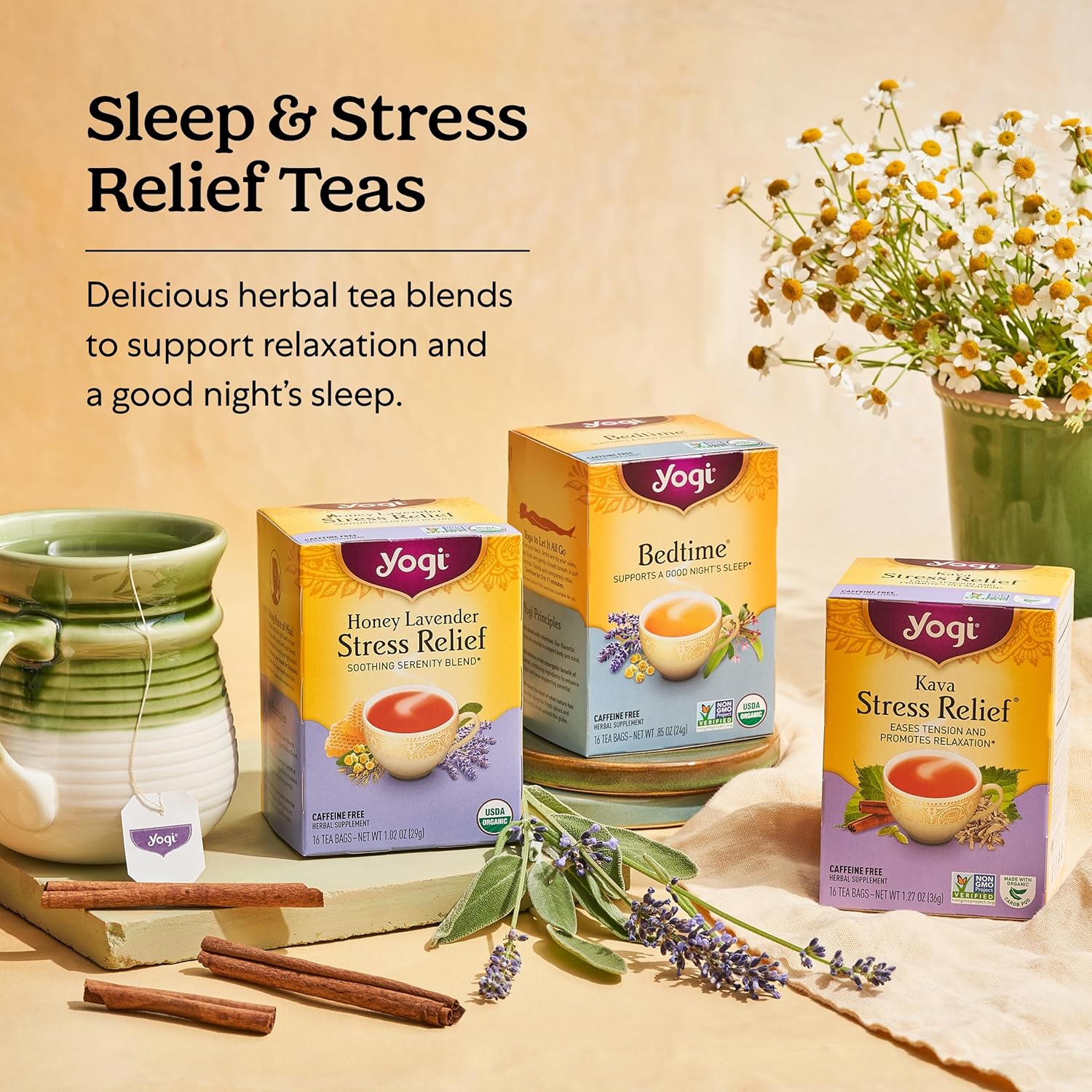 yogi-tea-relaxation-stress-relief-variety-pack---48-tea-bags---sampler-with-honey-lavender-bedtime-and-chamomile-teas-5