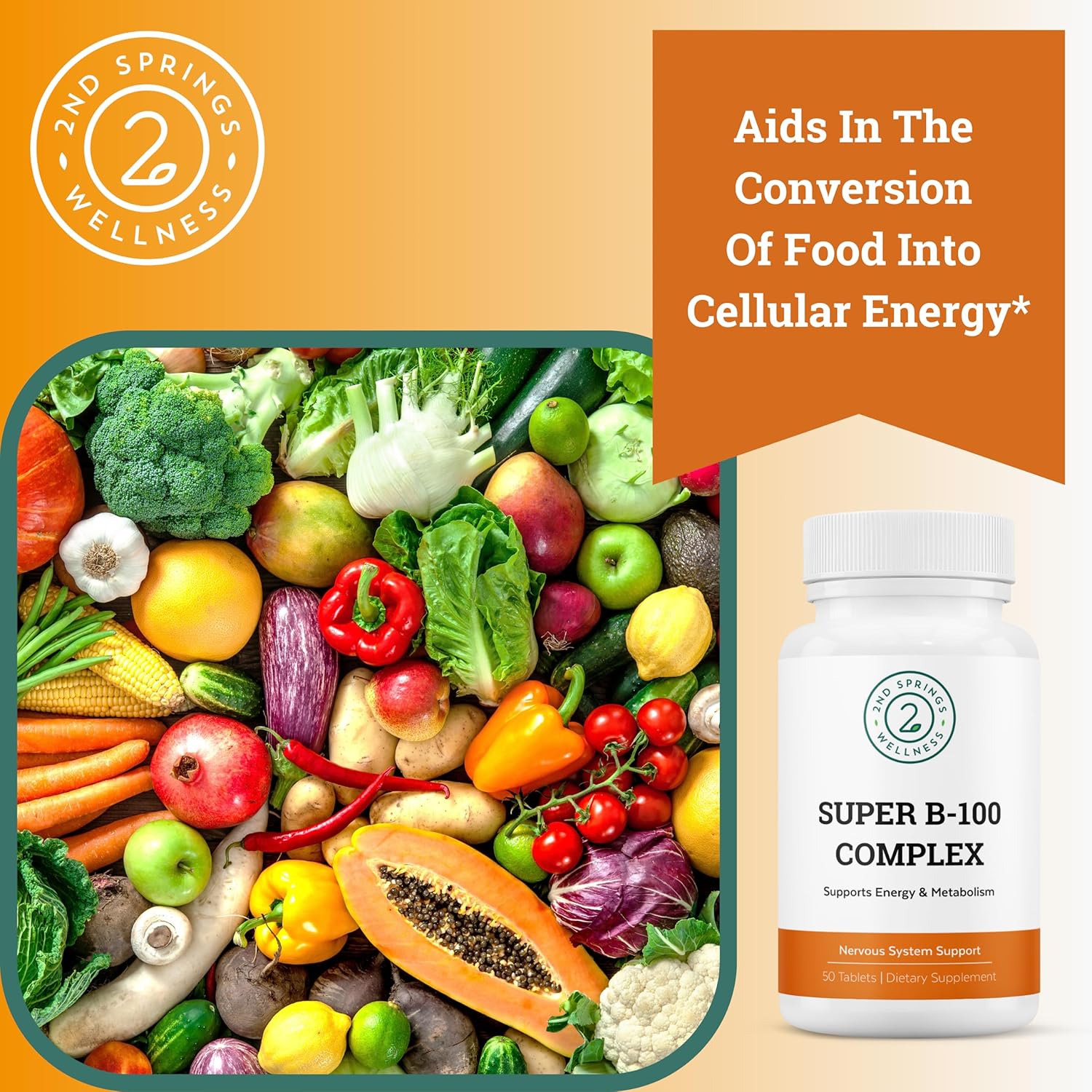 Men's Daily Vitamin Bundle with Vitamin D3+K2 Chewables and Super B-100 Complex - 2nd Springs Essentials - Espot.com.au
