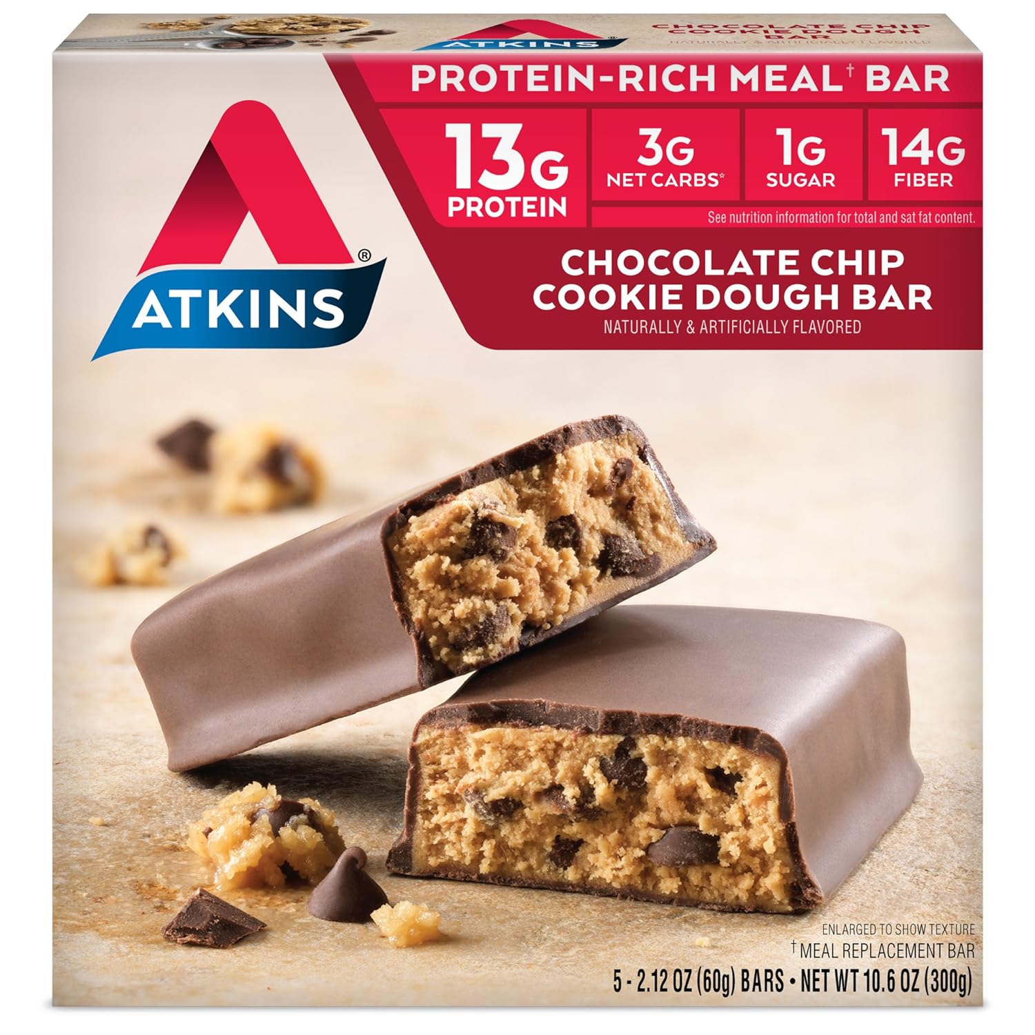 atkins-chocolate-chip-cookie-dough-protein-meal-bars---high-fiber-low-sugar-3g-net-carbs---30-count-1
