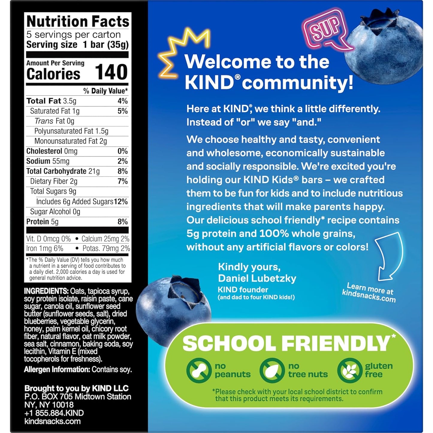 kind-kids-blueberry-muffin-bar-snacks---nut-peanut-free-gluten-free-5g-protein-5-count-pack-whole-grains-oats-4