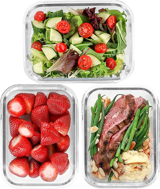 fit-strong-glass-meal-prep-containers---1-compartment-lunch-container-with-airtight-lids-ovendishwasherfreezer-safe-leak-proof-bento-box---35-oz-blue-3-pack-1